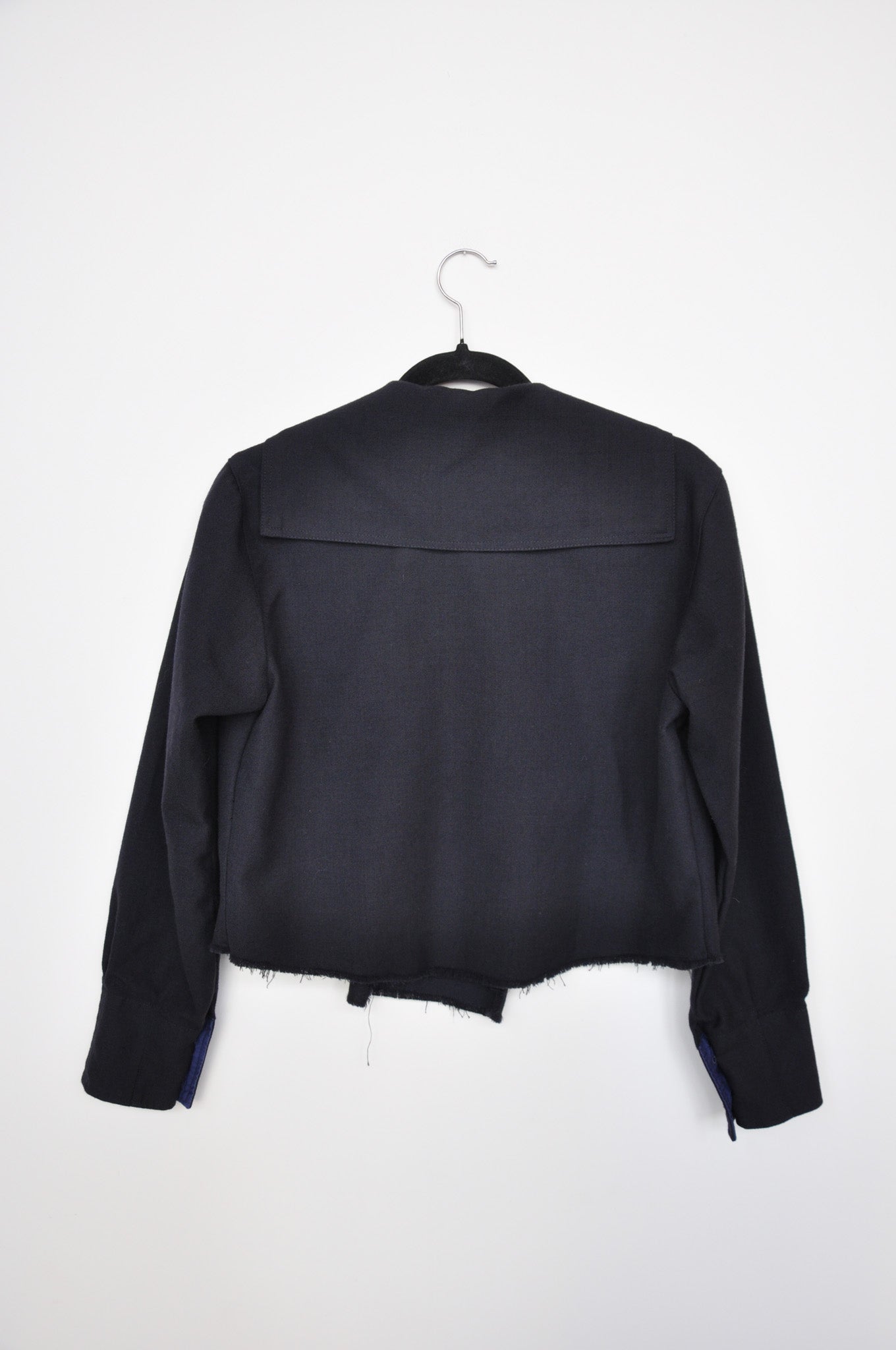 Being Cropped Sailor Jacket - Navy