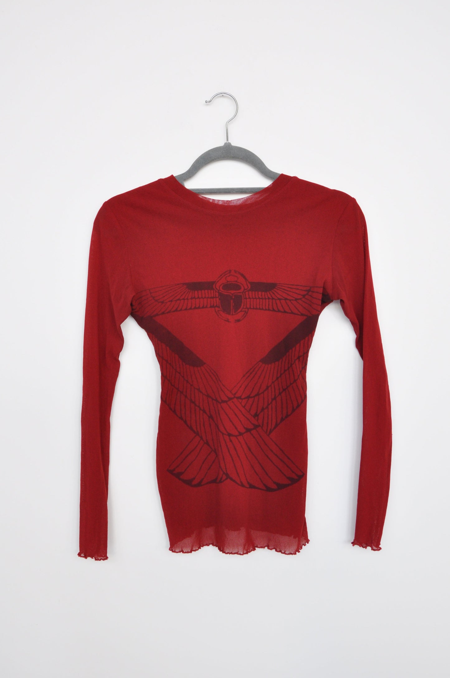 Roisin Dubh  Mesh Top - red