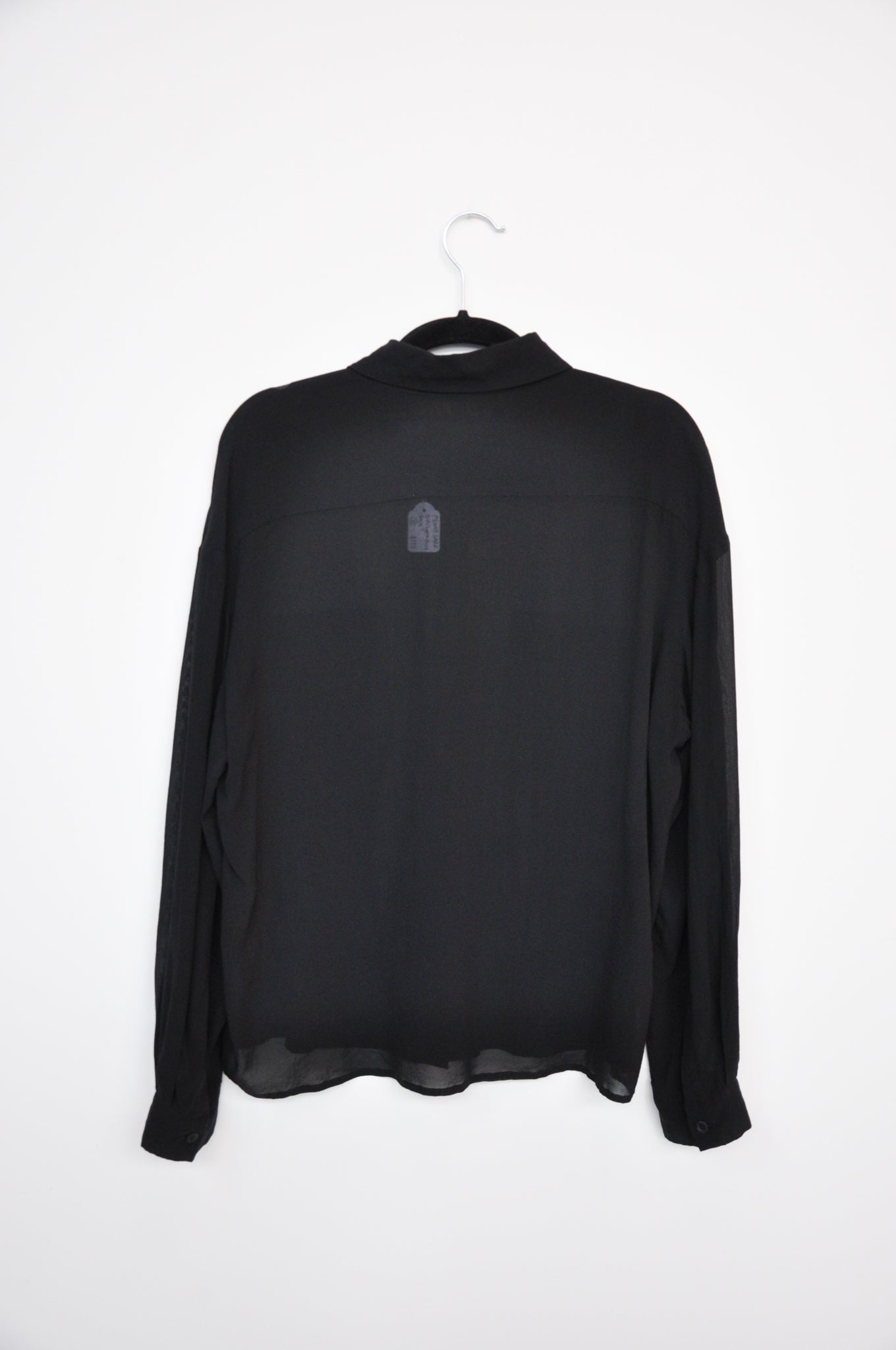 Penny Sage Silk Lycra Shirt - Black