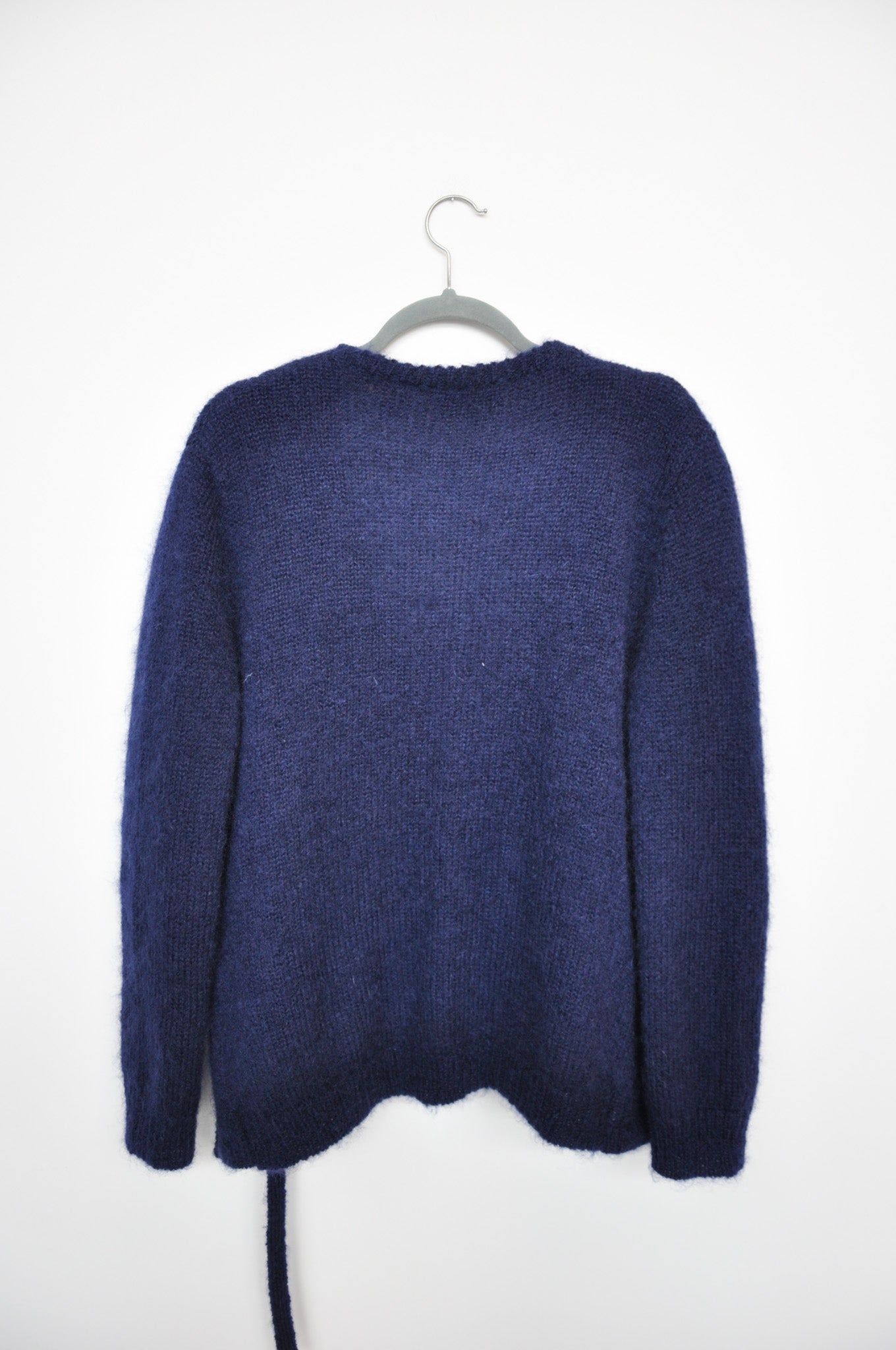 Hej-Hej Mohair Wrap Cardigan - Navy Blue