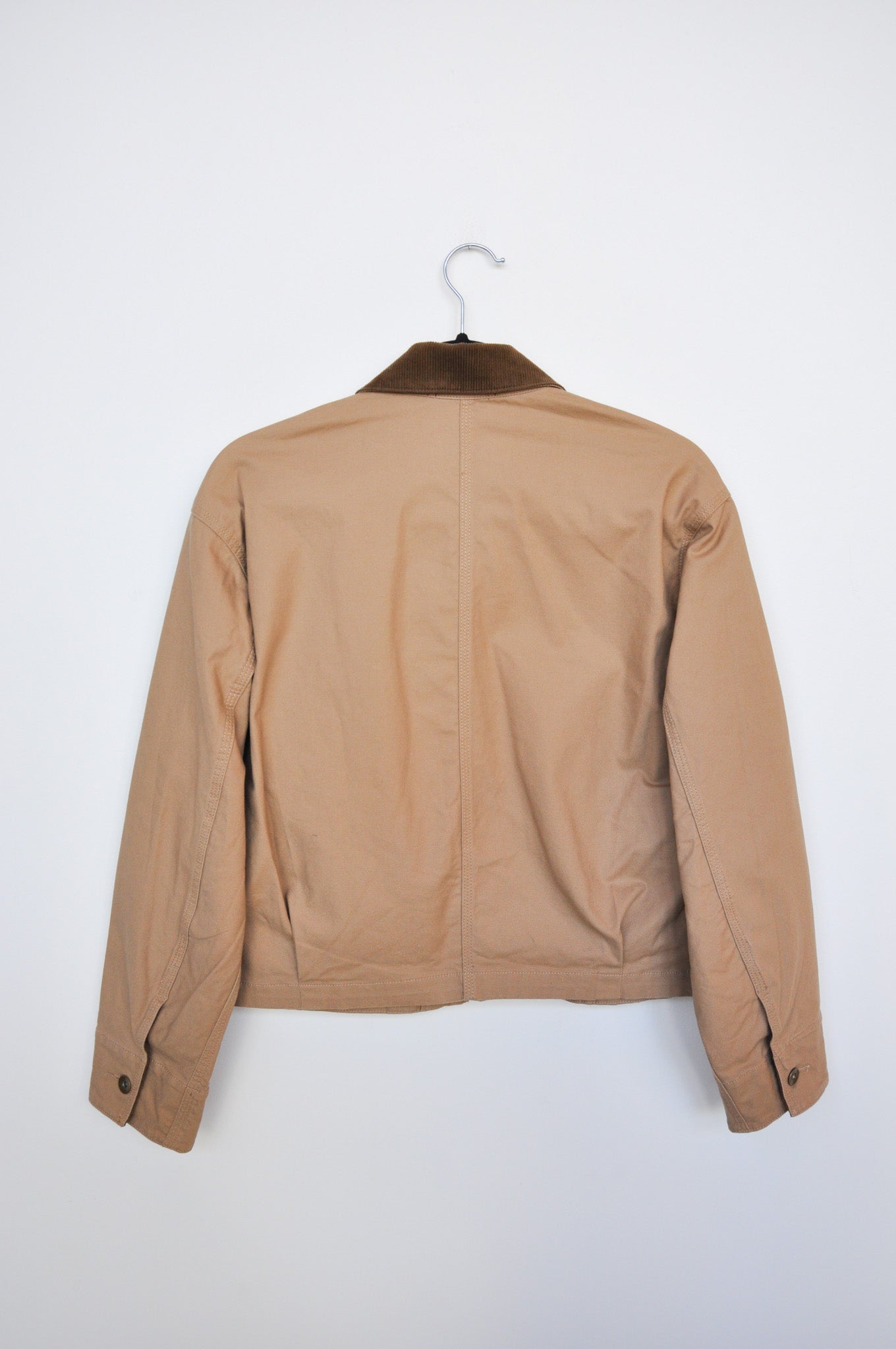 Uniqlo Cropped Chore Jacket - Tan/Brown