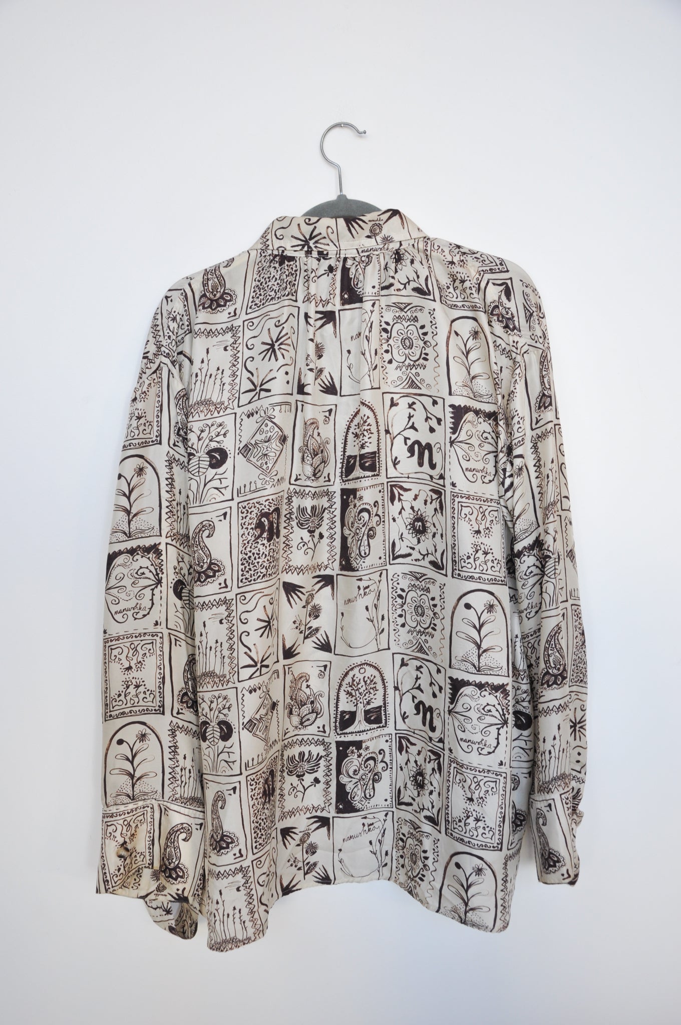 Nanushka Ocelot-Print Shirt - beige/brown