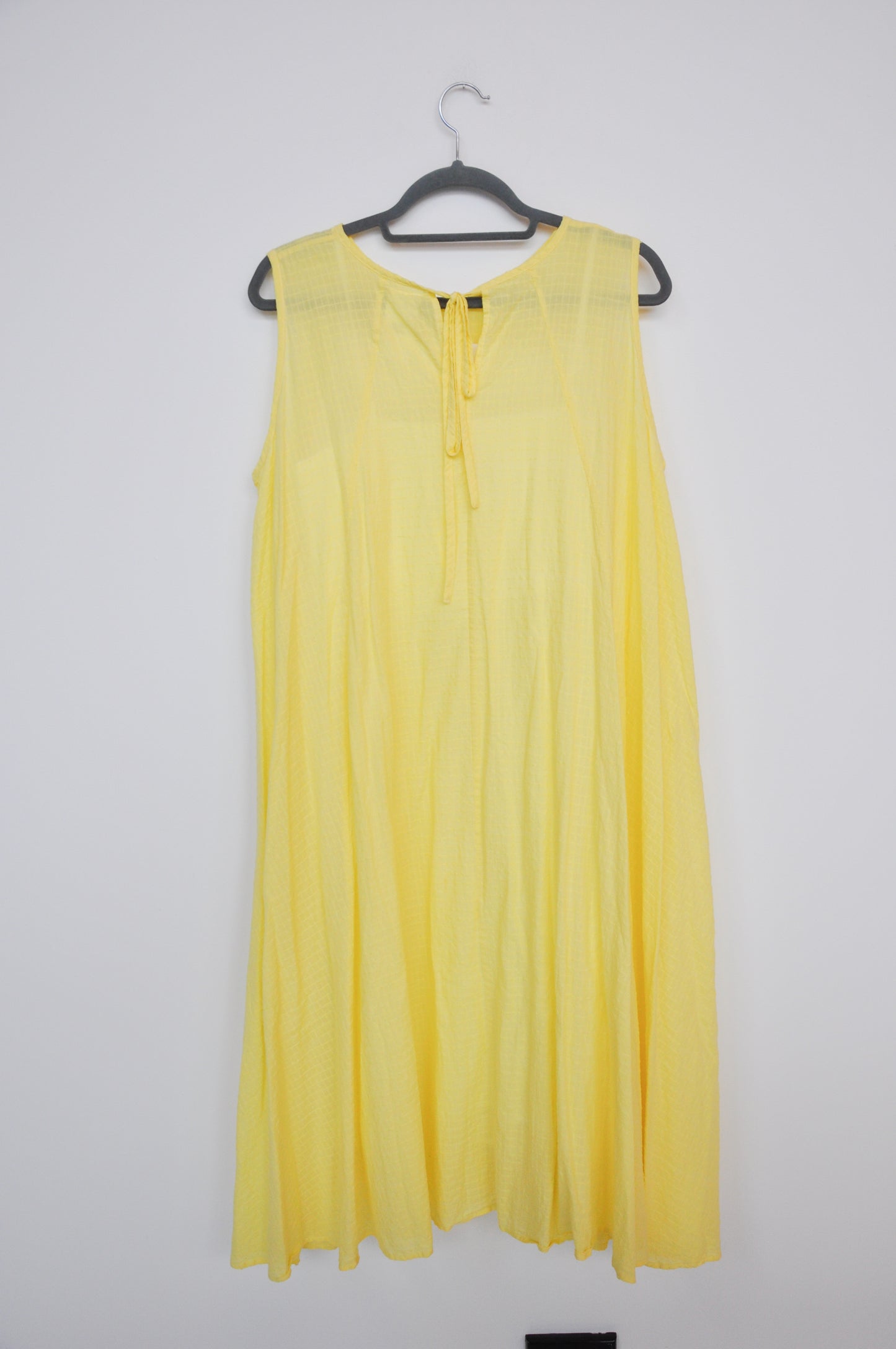 Kowtow Grid Dress - yellow