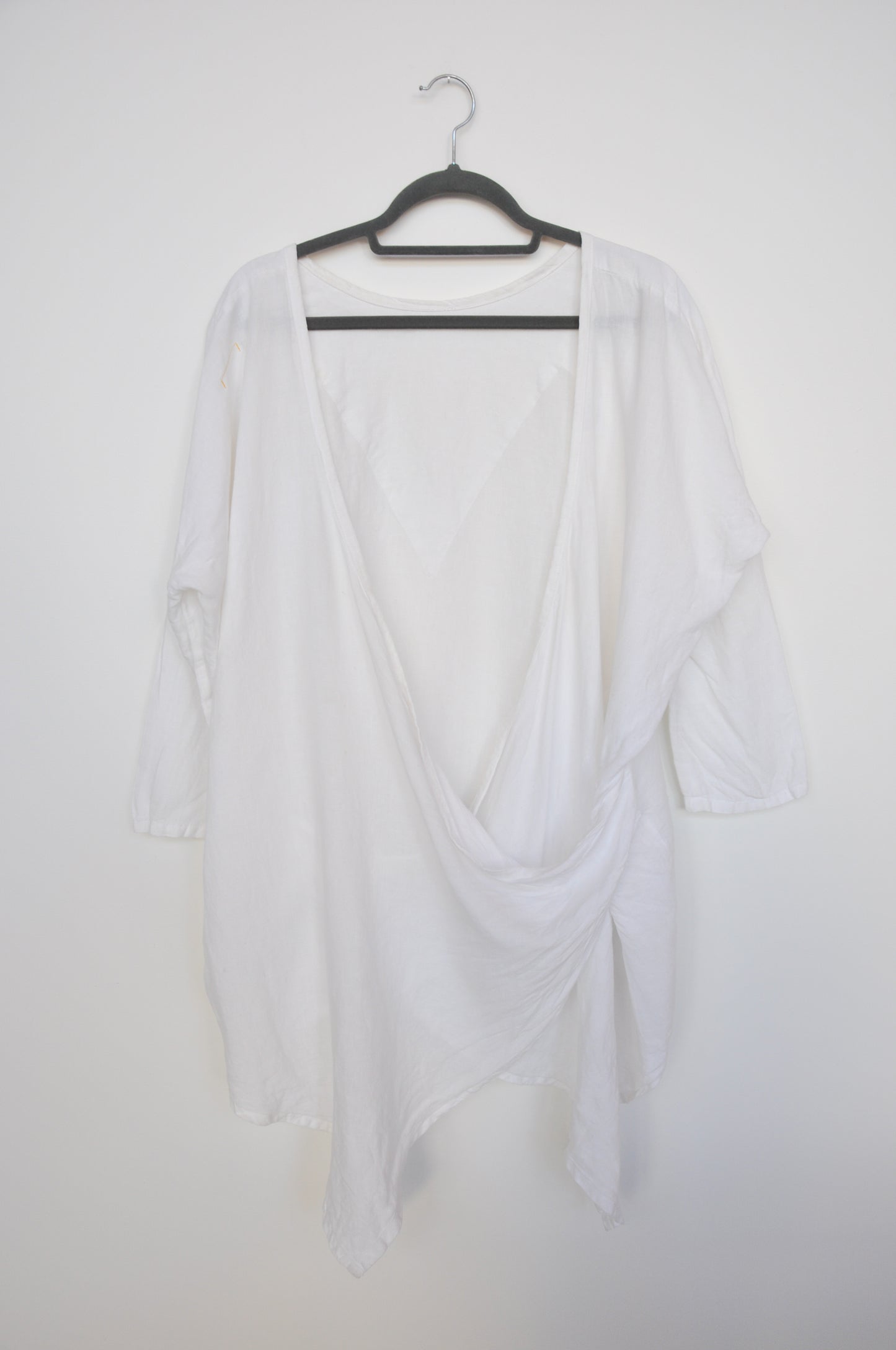 Otsu Wrap Shirt - white