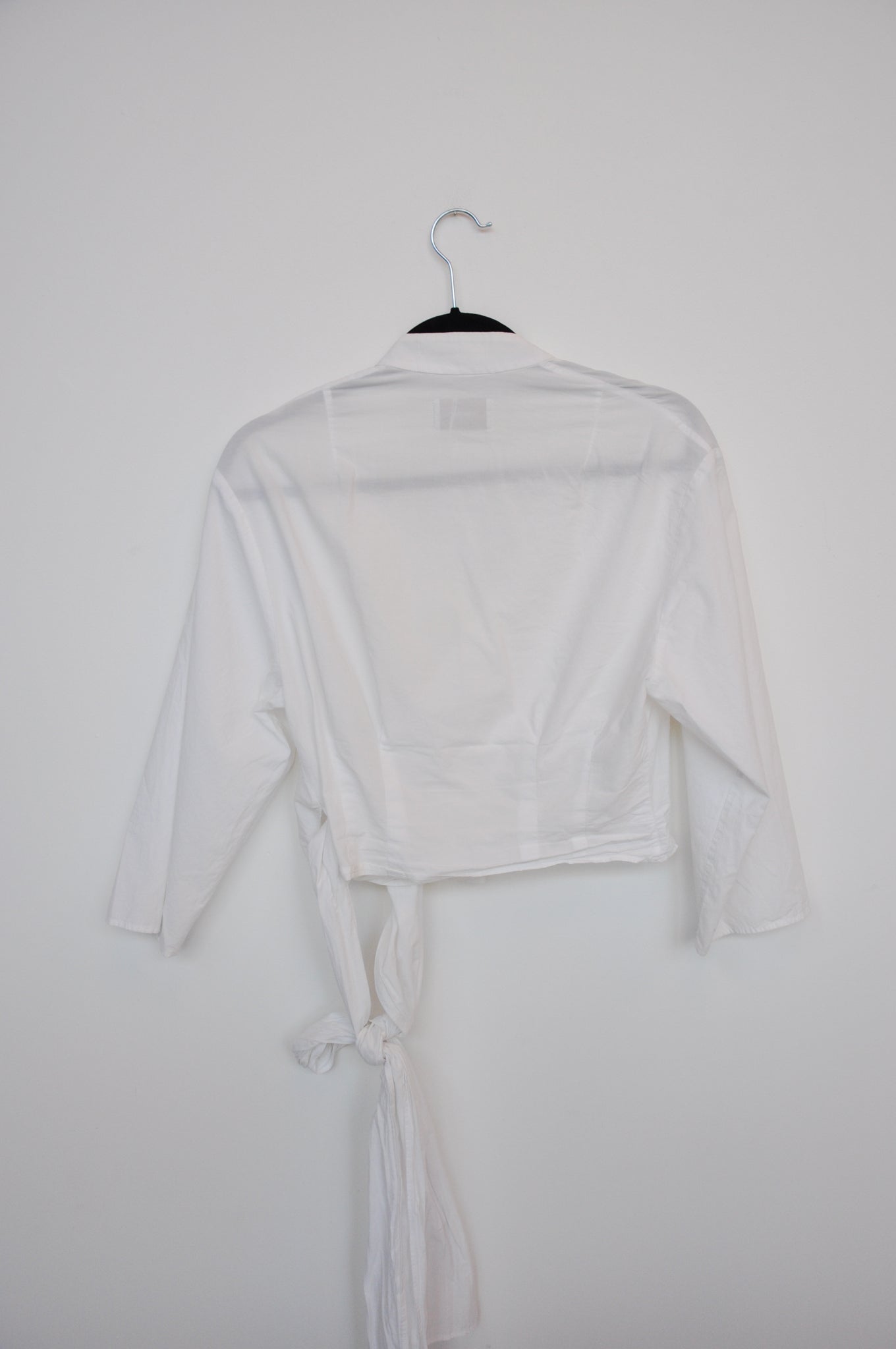 Penny Sage Rosa Wrap Top - White