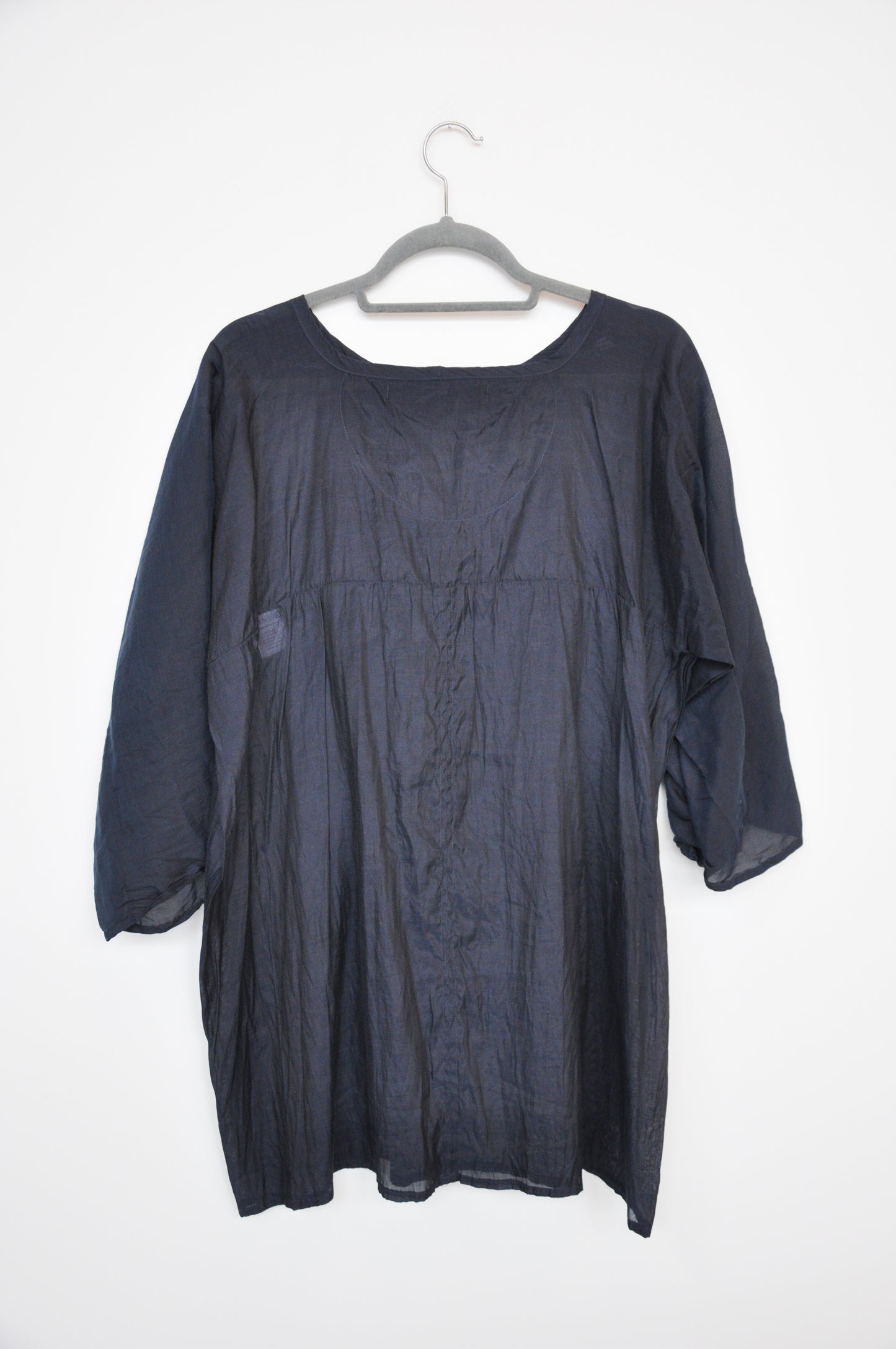 Lela Jacobs Sheer Dress - navy