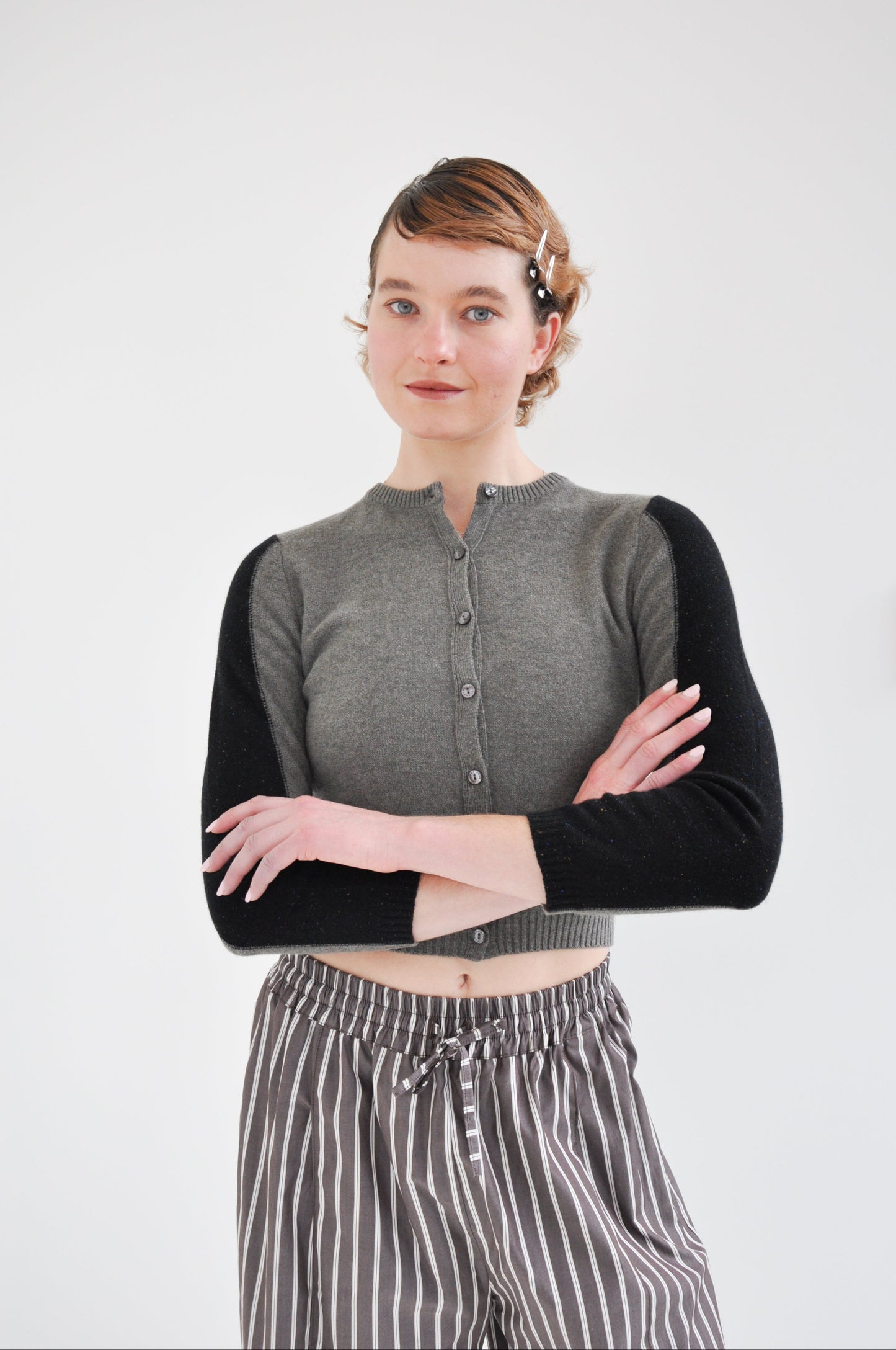 Racer Cardigan in Raven