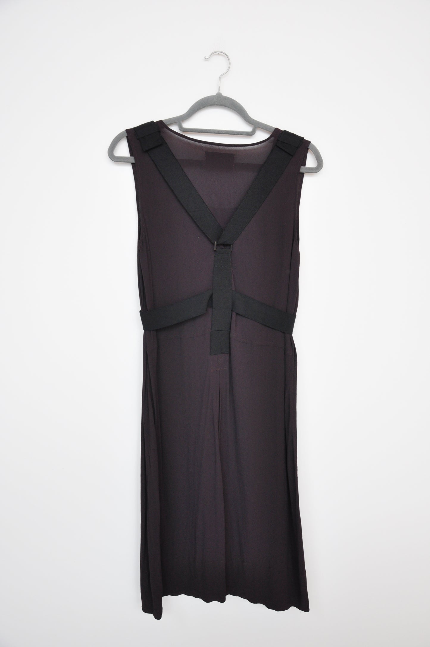 Nom D Buckle Dress - aubergine/black
