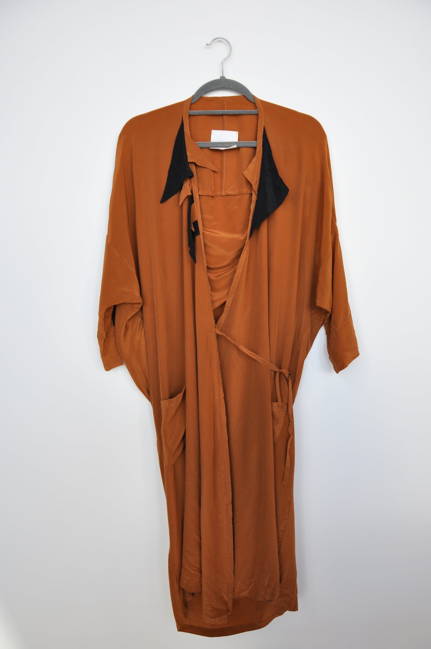 Otsu Silk Robe - brown