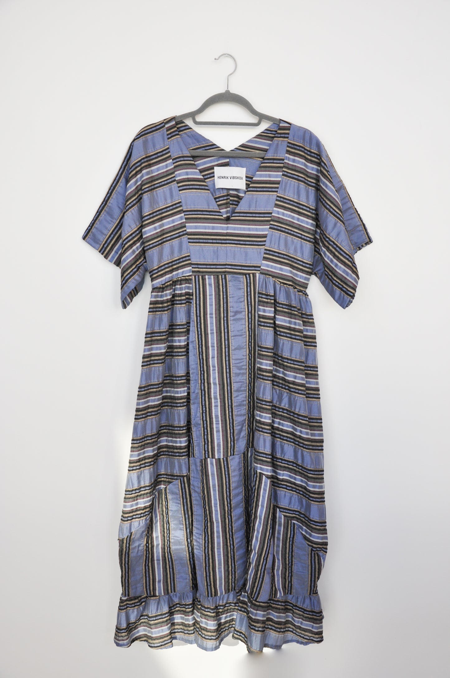 Henrik Vibskov Stripe Dress - multi blue