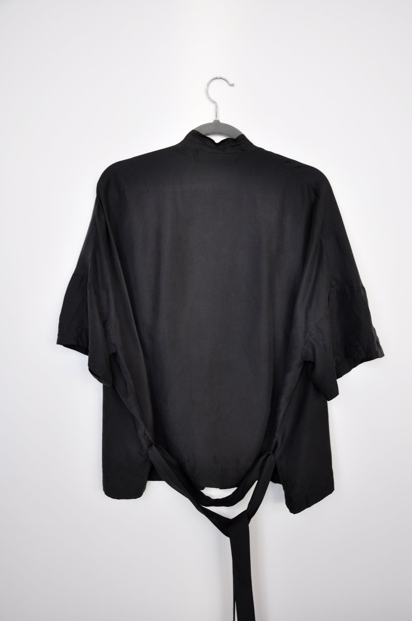 Penny Sage Wrap Top - black