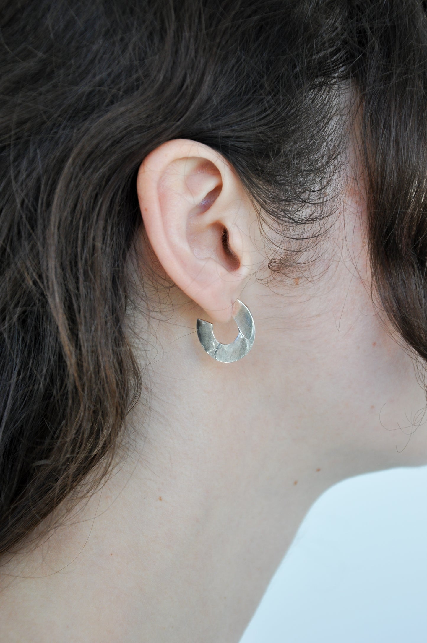 River Hoops in Silver