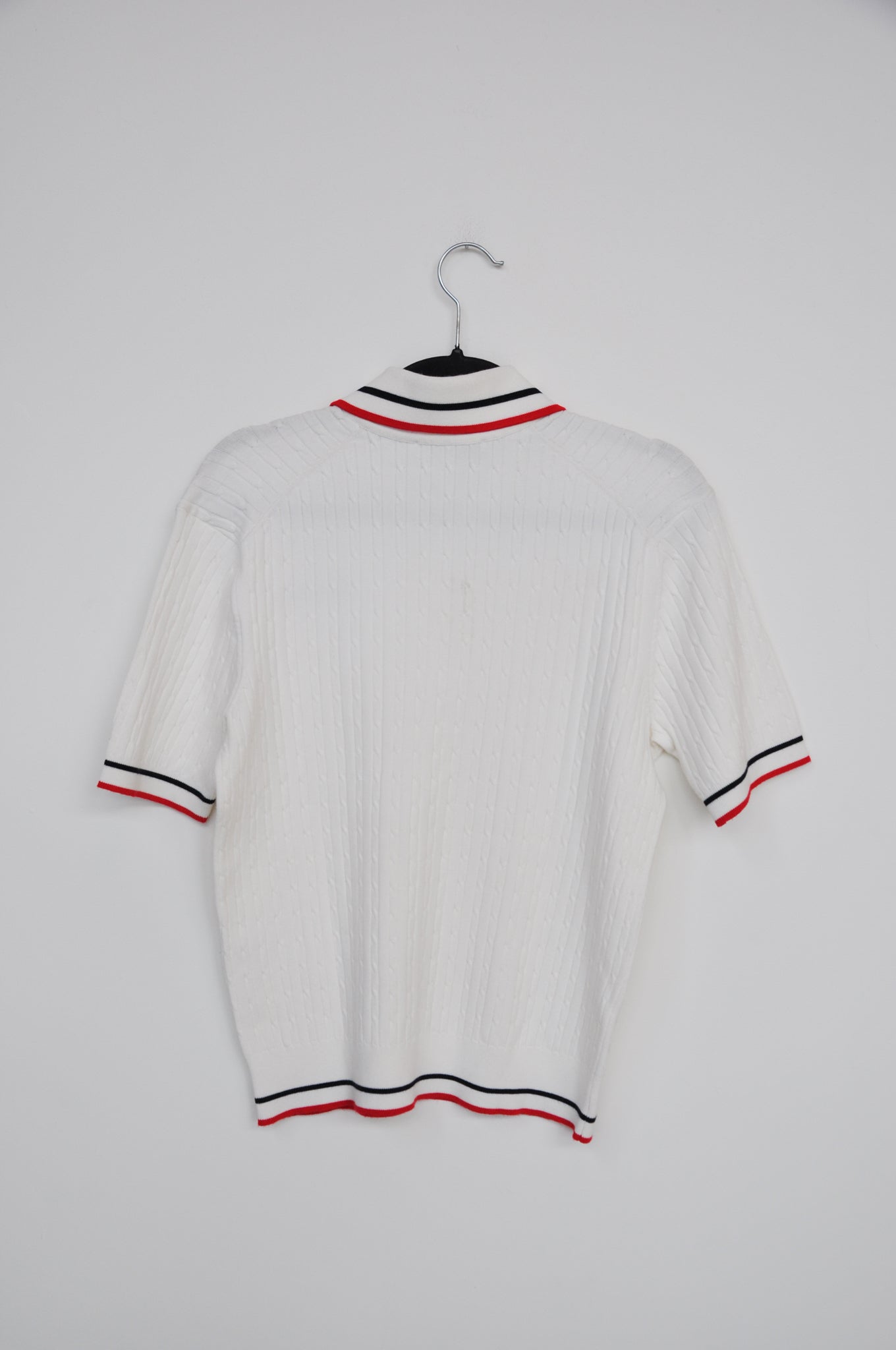 Sporty and Rich Polo - White / Blue / Red
