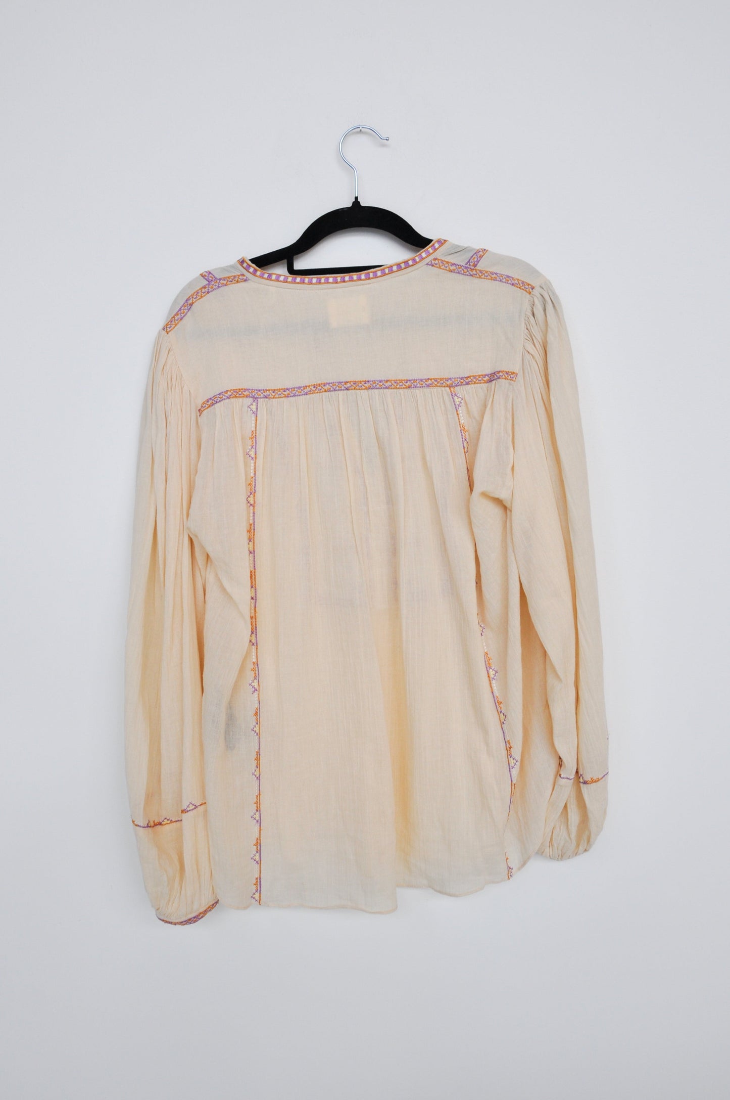 Isabel Marant Étoile Embroidered Blouse - cream/purple