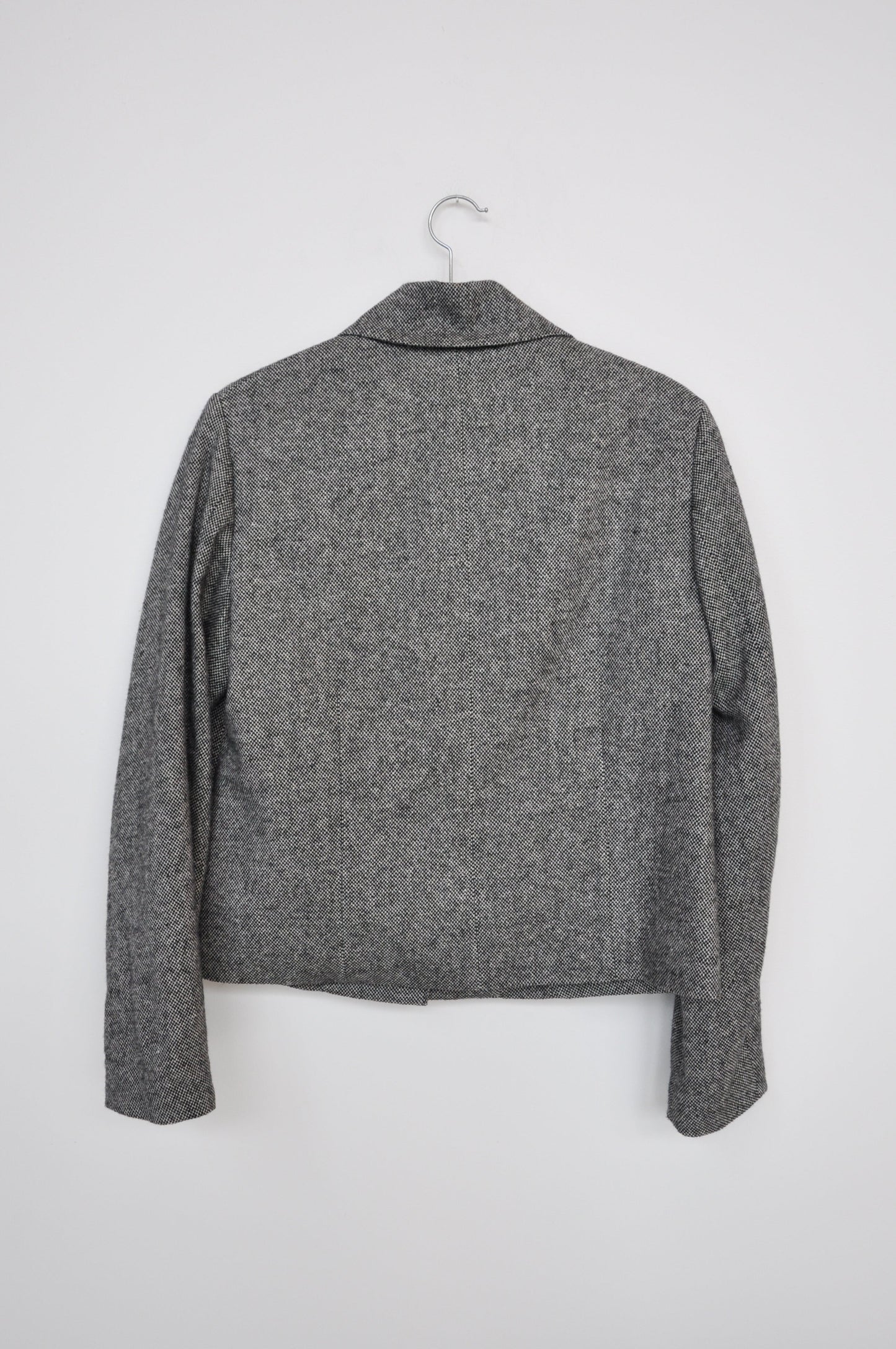 Kate Sylvester Tweed Blazer - black/white