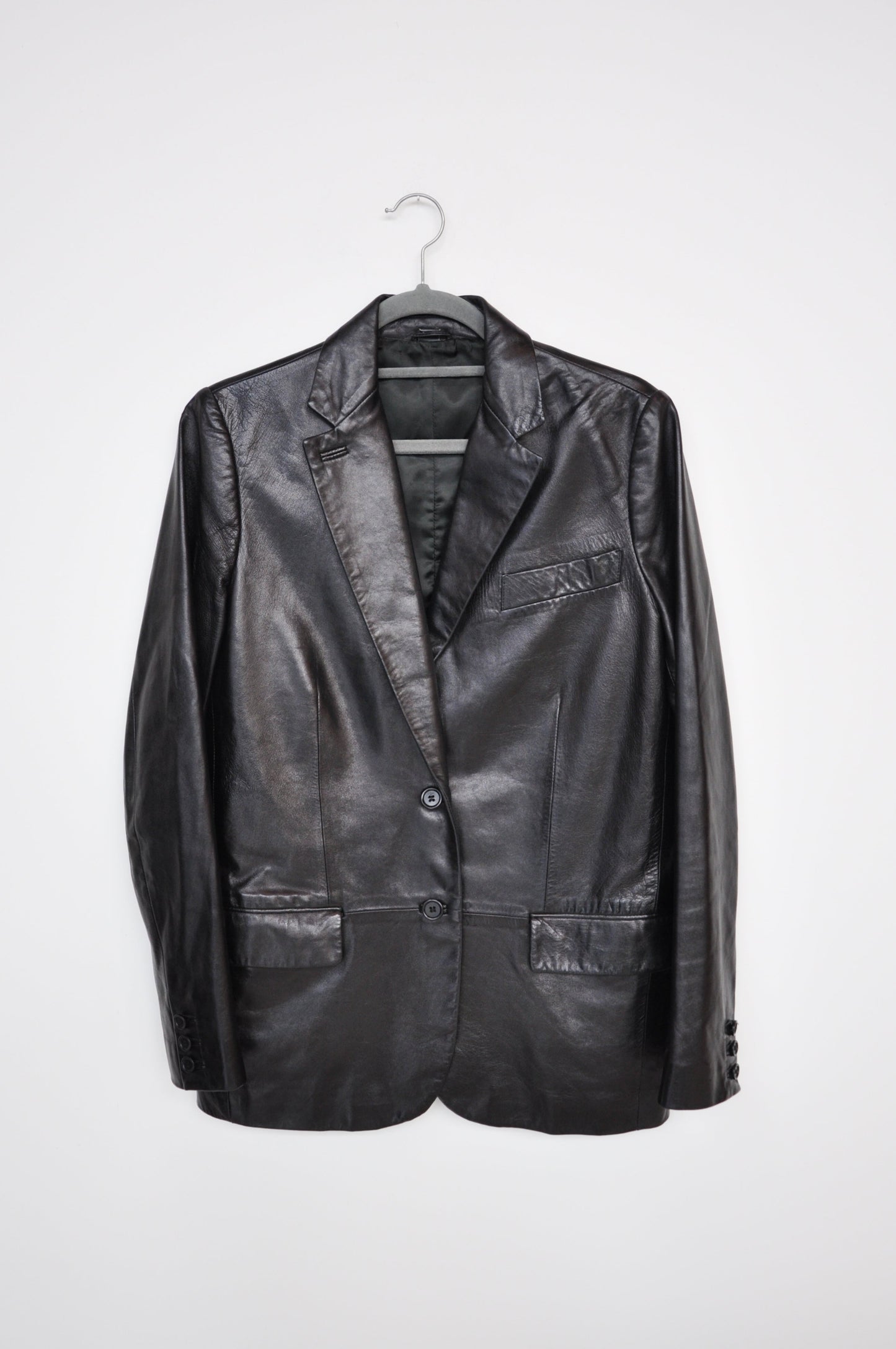 Italian Leather Jacket - black