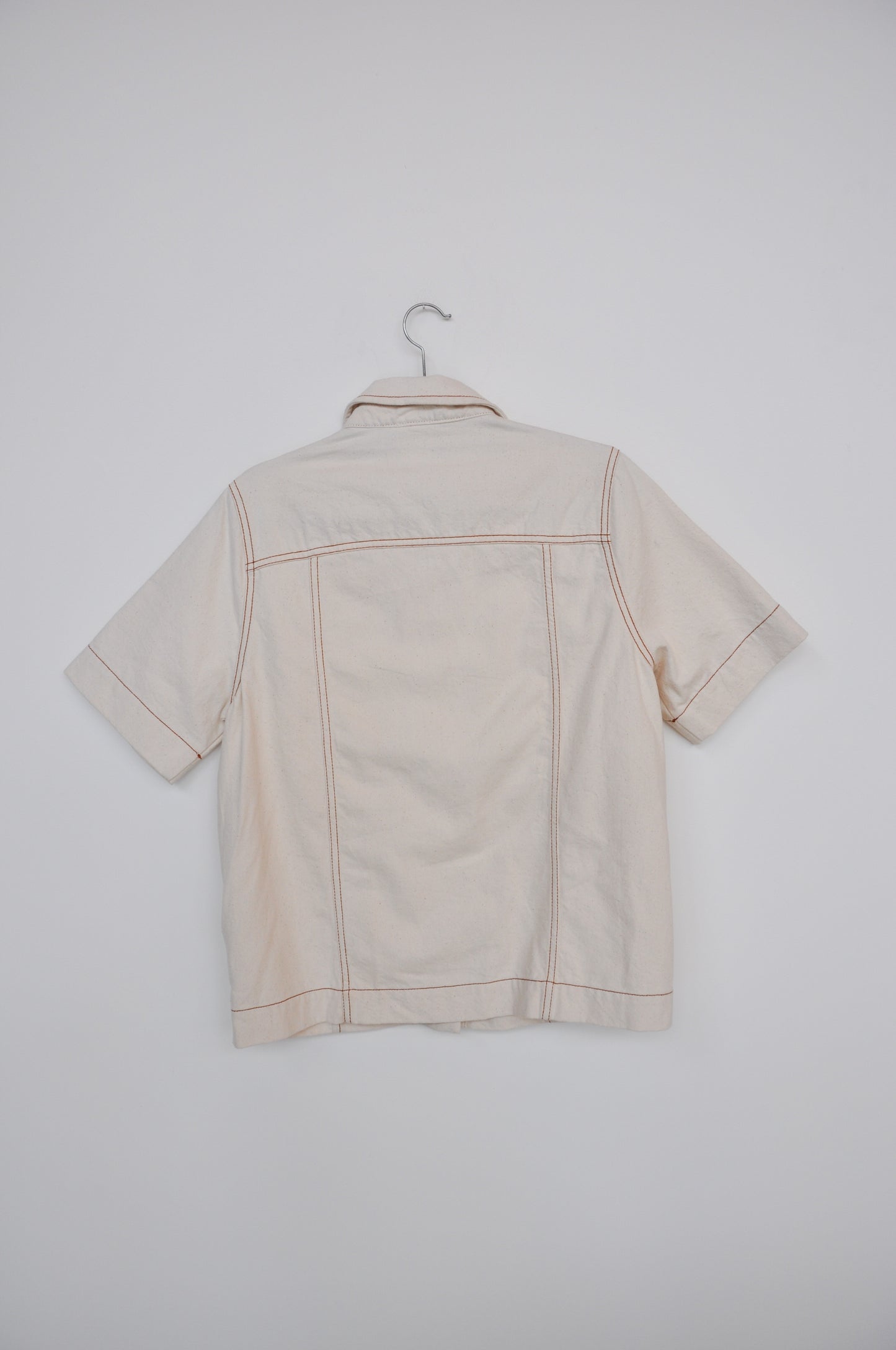 Kowtow Short Sleeve Denim Top - beige