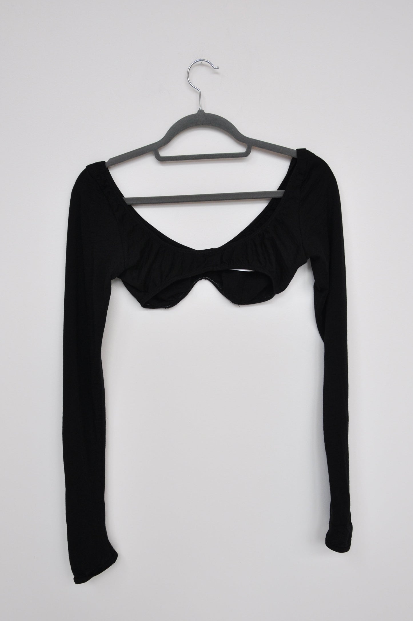 Rachel Mills Long Sleeve Bralette - black