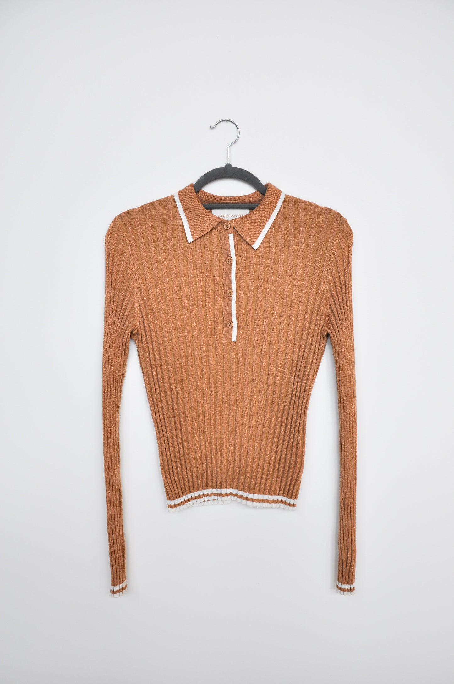 Karen Walker Button Up top- cream
