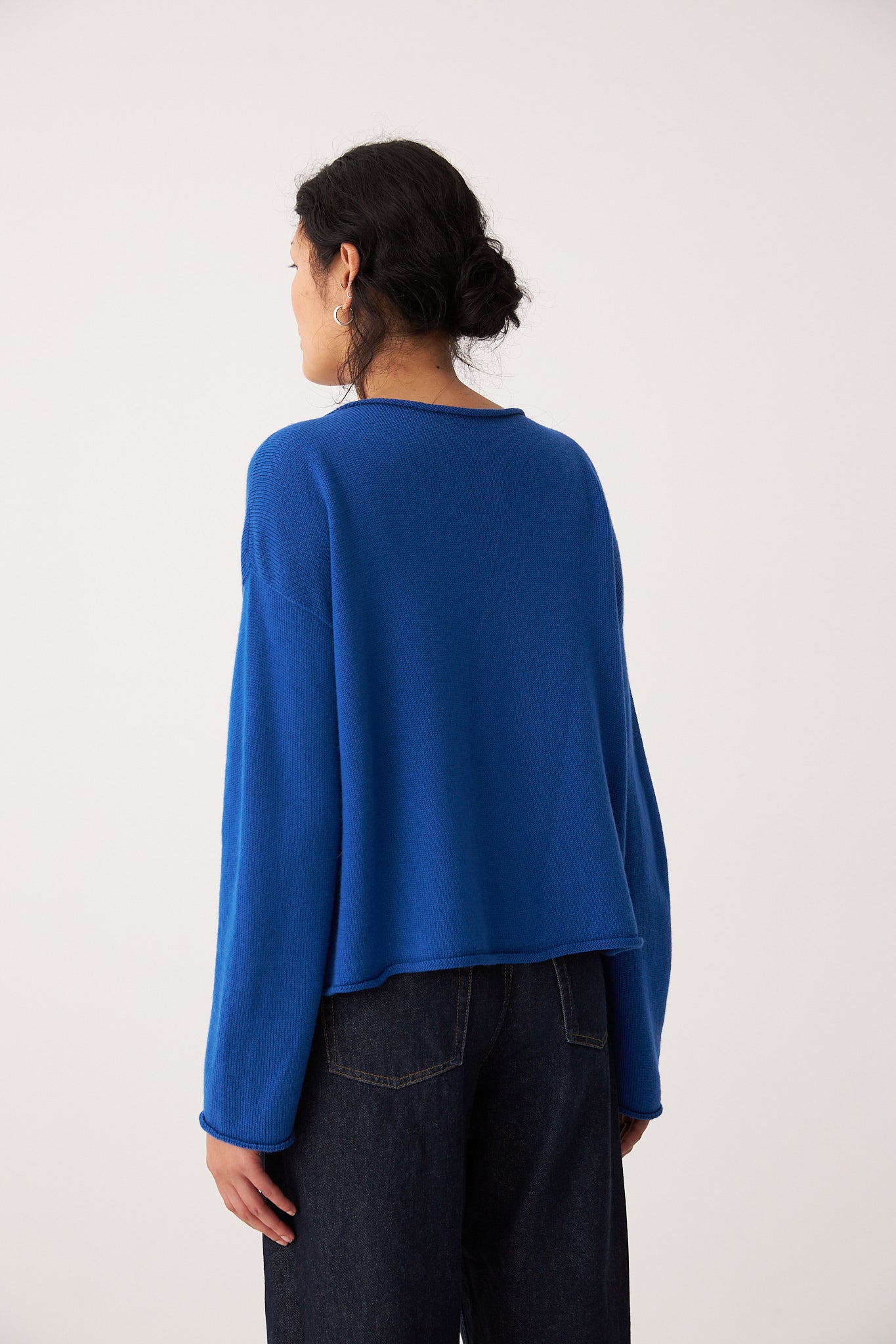 Doll's Reversible Cardigan in Azure