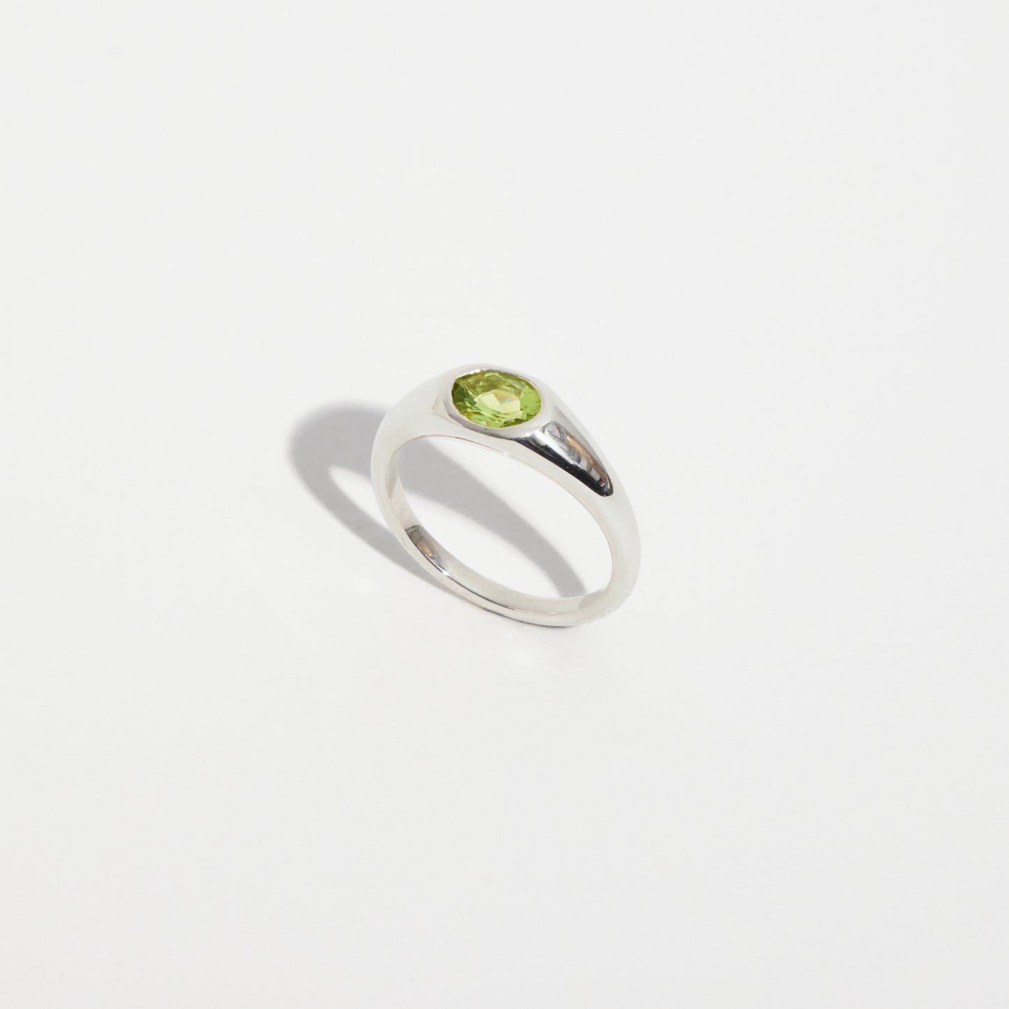 Orbit Ring in Silver & Peridot