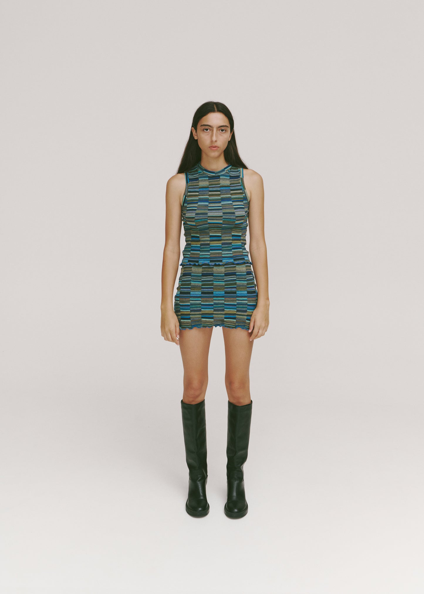 Rehearsal Tank in Blue Multi