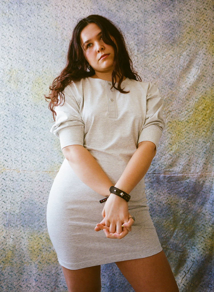 Venus Dress in Grey Marl