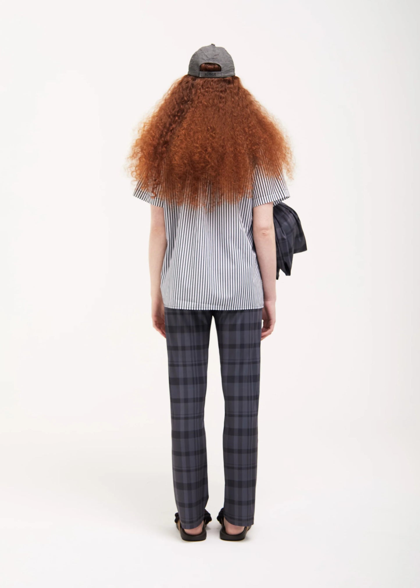 Handkerchief Shirt in Black with Star Motif