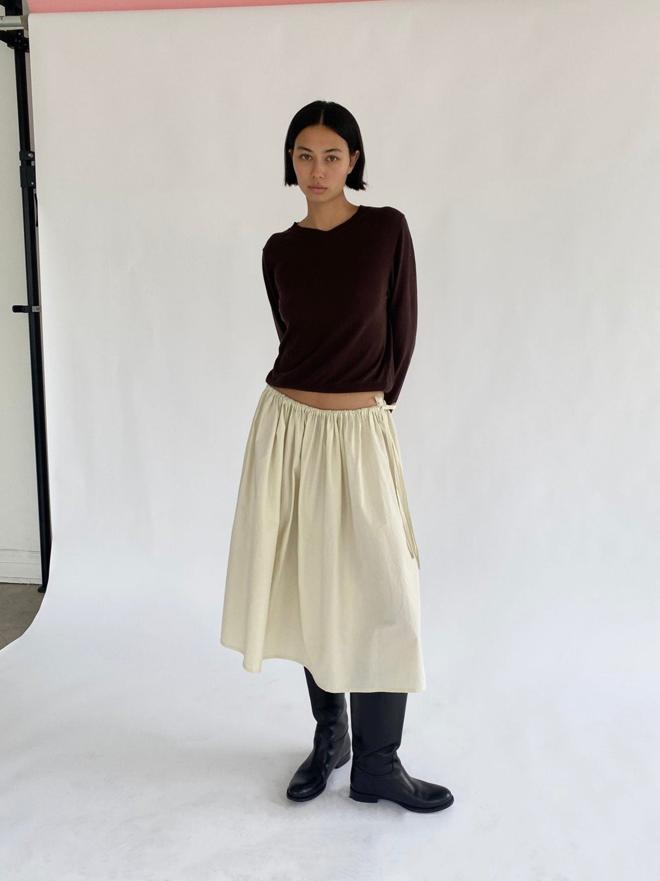Tie Skirt in Rice