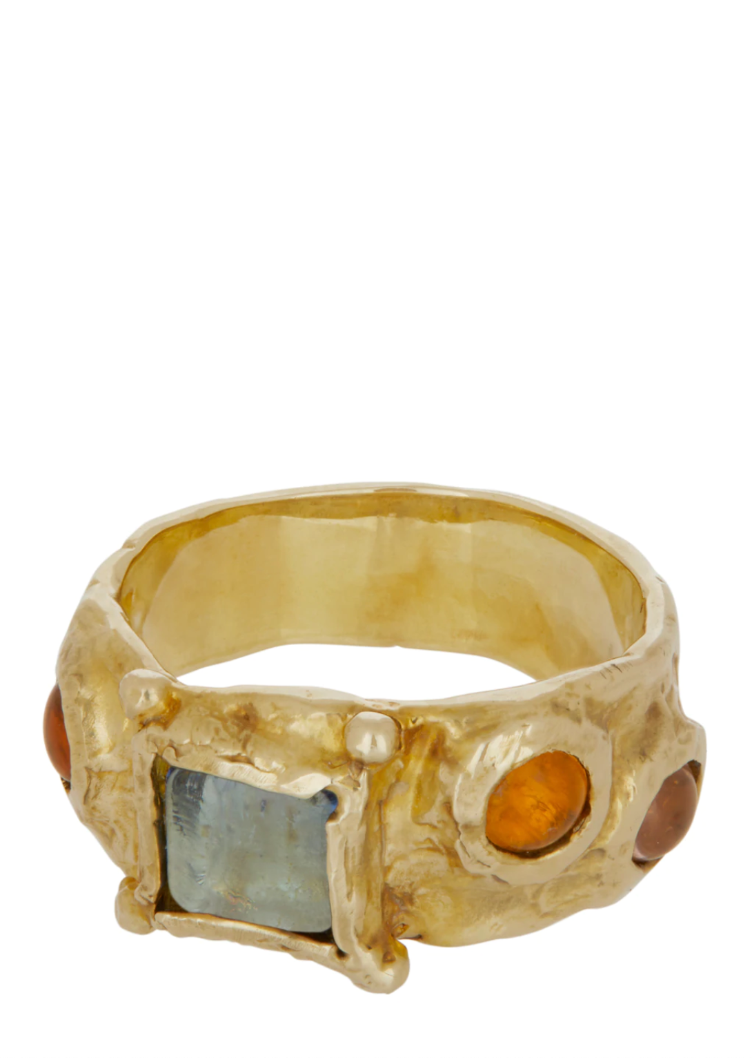 Suede Ring in Light Blue