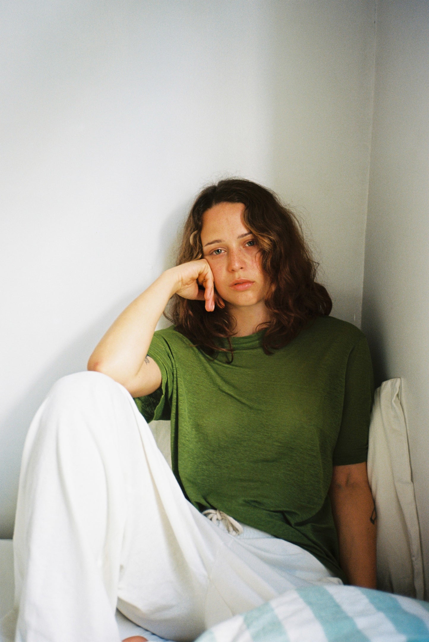 100% Hemp Tee in Moss