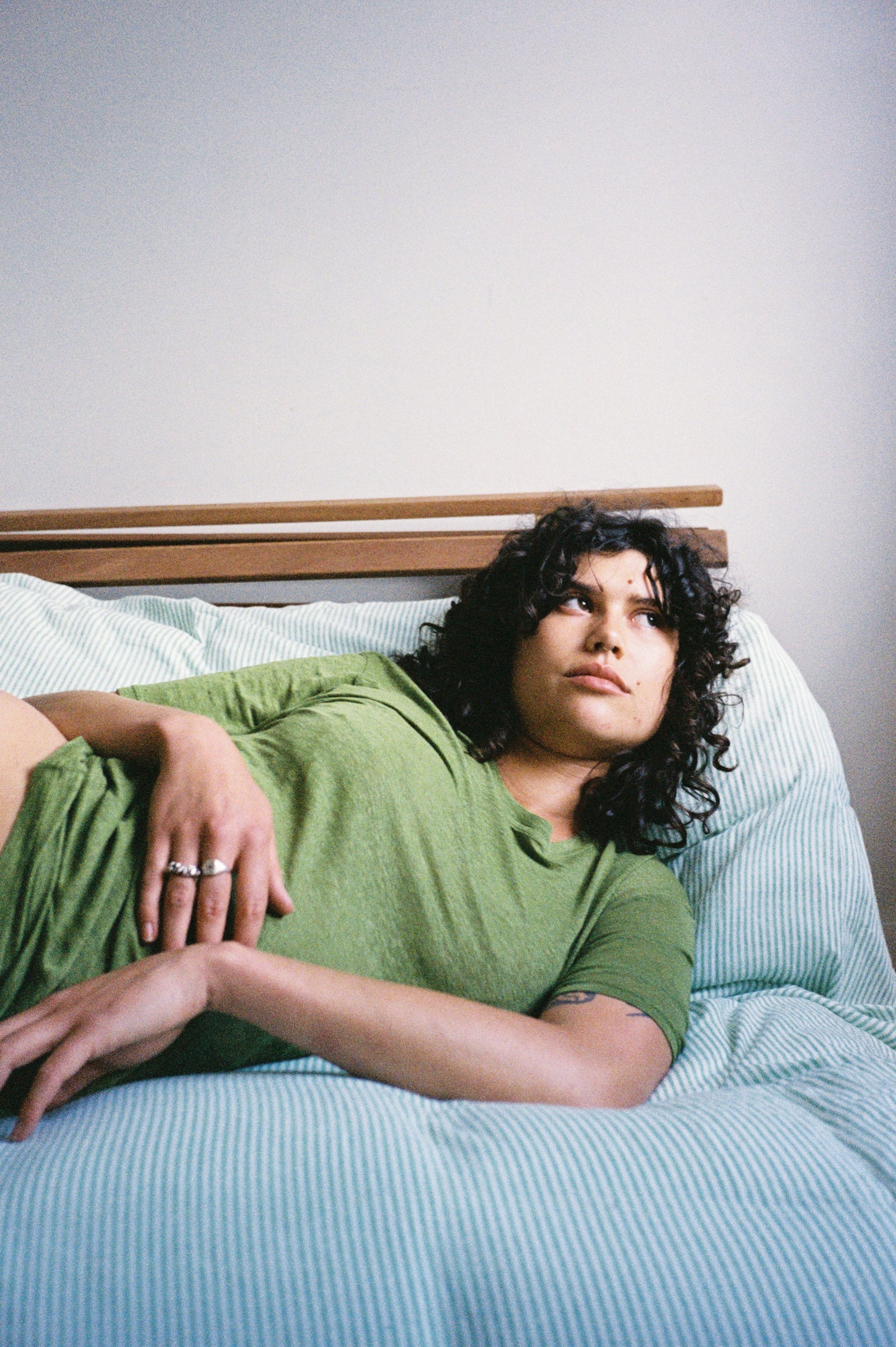 100% Hemp Tee in Moss