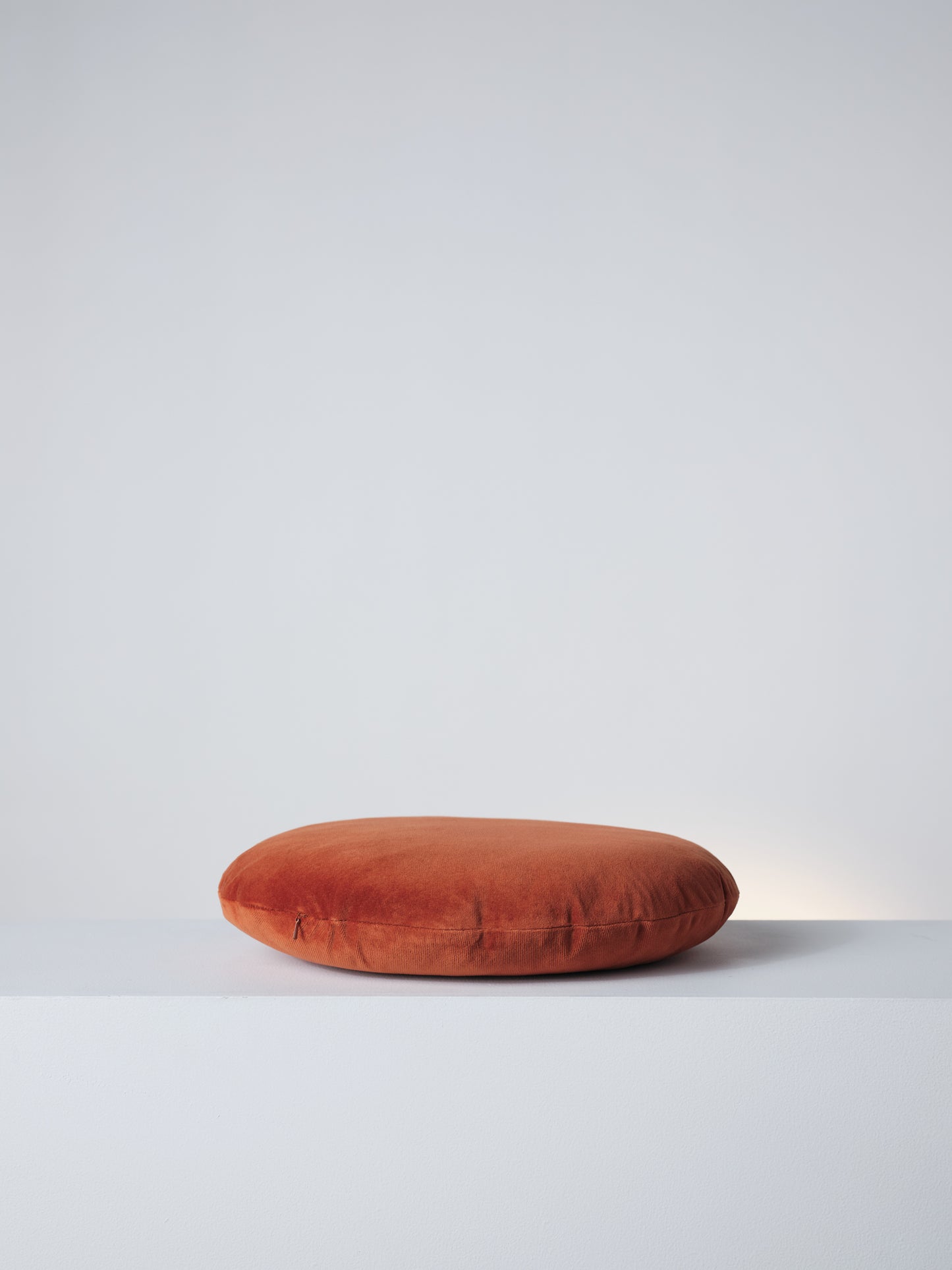 Disc Cushion in Persimmon Orange