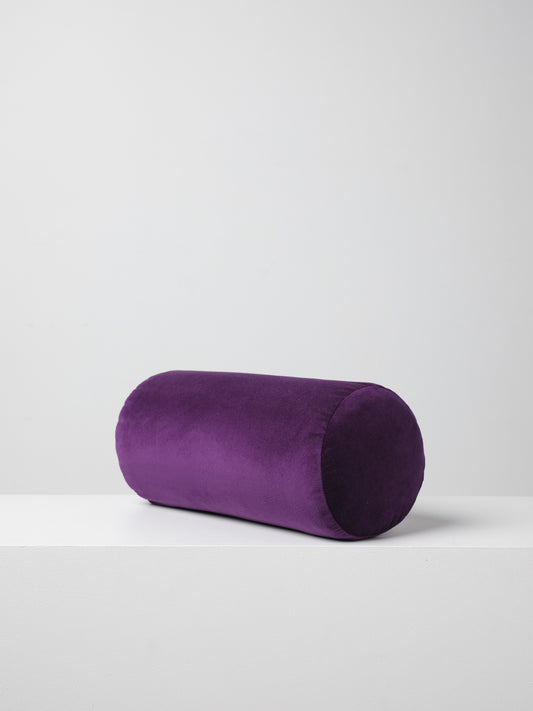 Bolster Cushion in Iris Purple