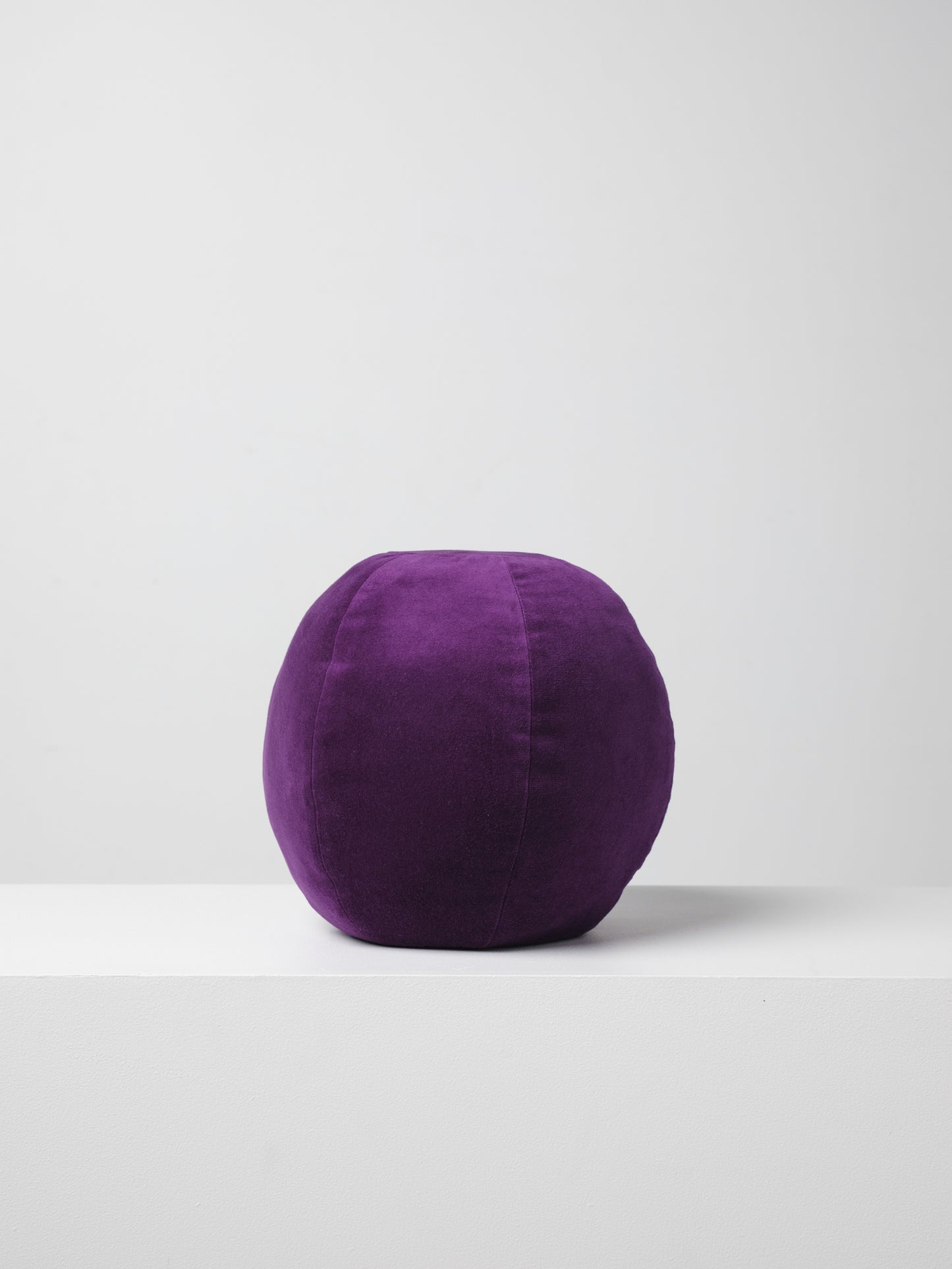 Globe Cushion in Iris Purple