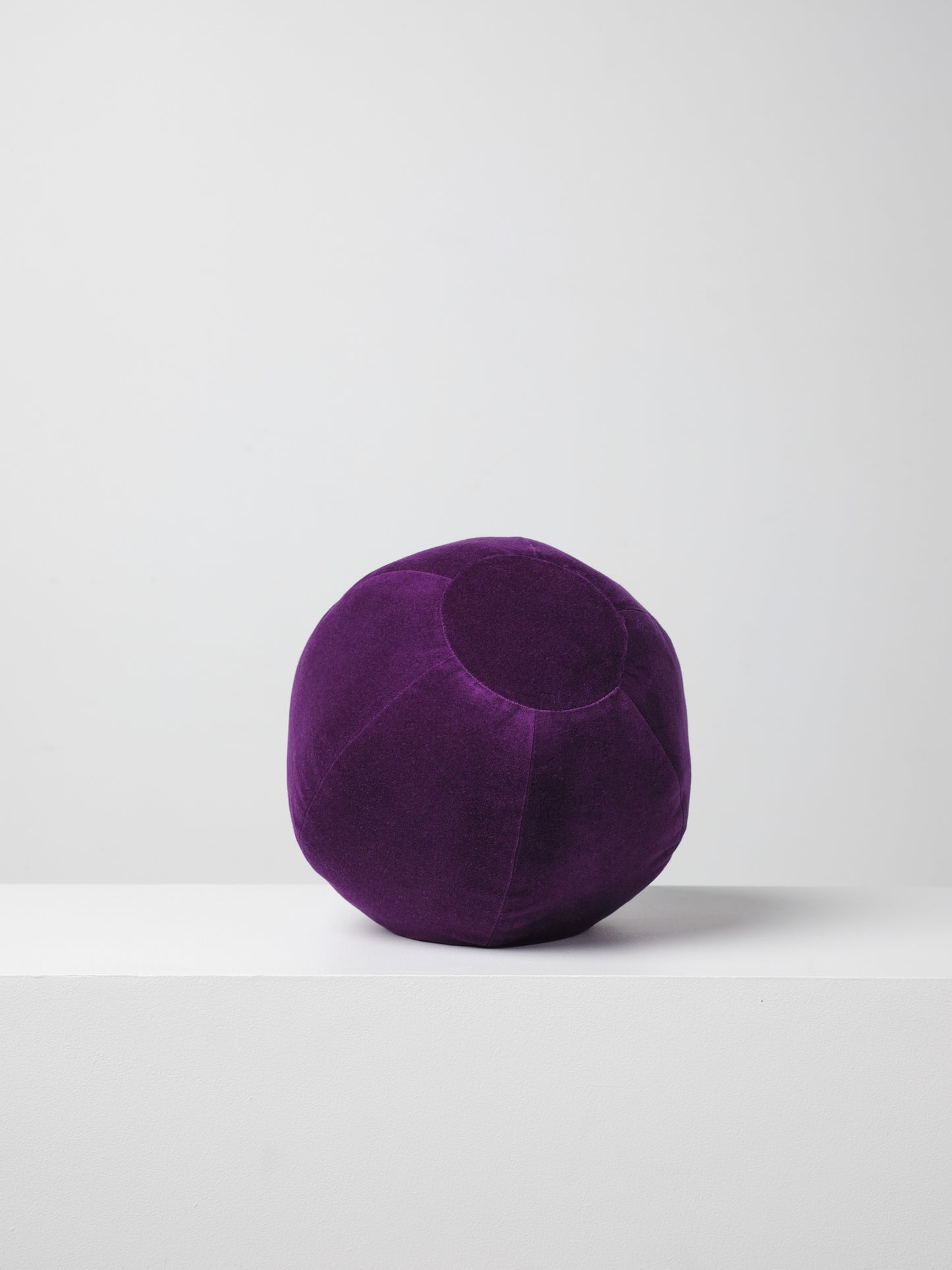 Globe Cushion in Iris Purple