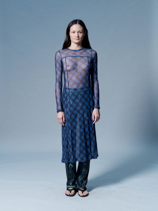 Criss Cross Dress in Blue