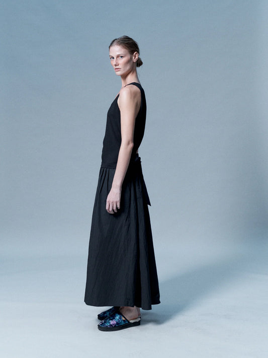 Singlet Gown in Black