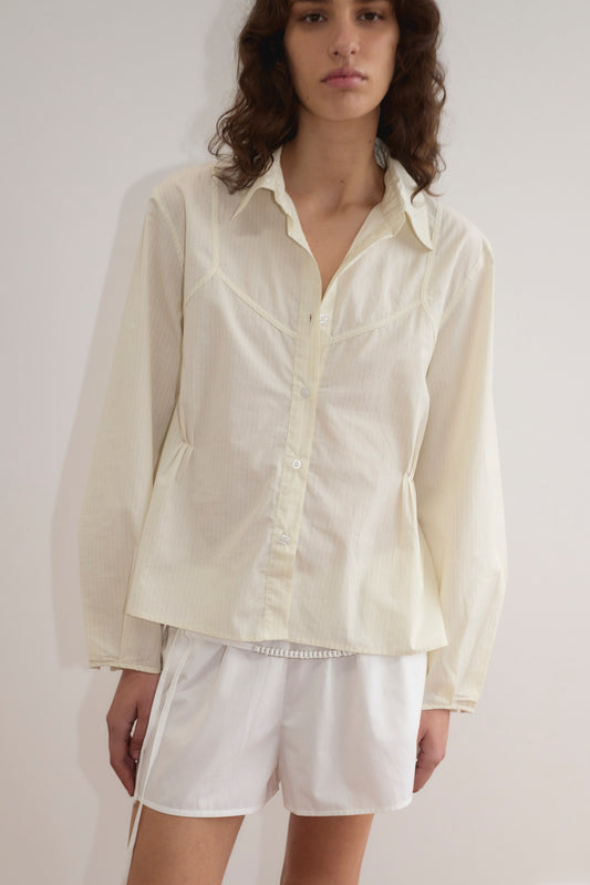 Cami Overshirt in Citrus Stripe
