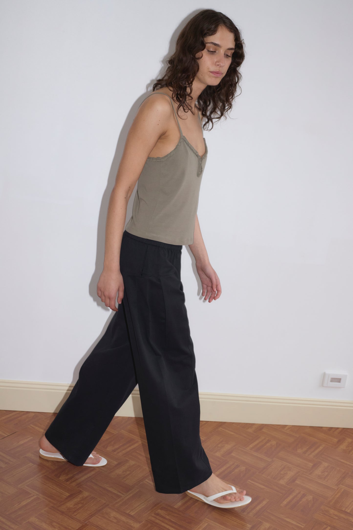 Pleat Pant in Black