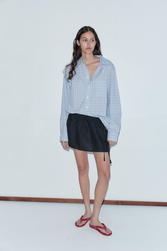 Stand Shirt in Powder Check