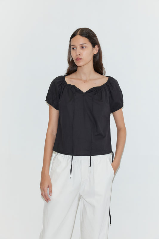 Tie Top in Black