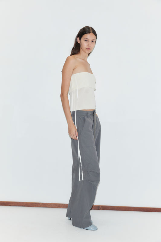 Panel Leg Pant in Charcoal