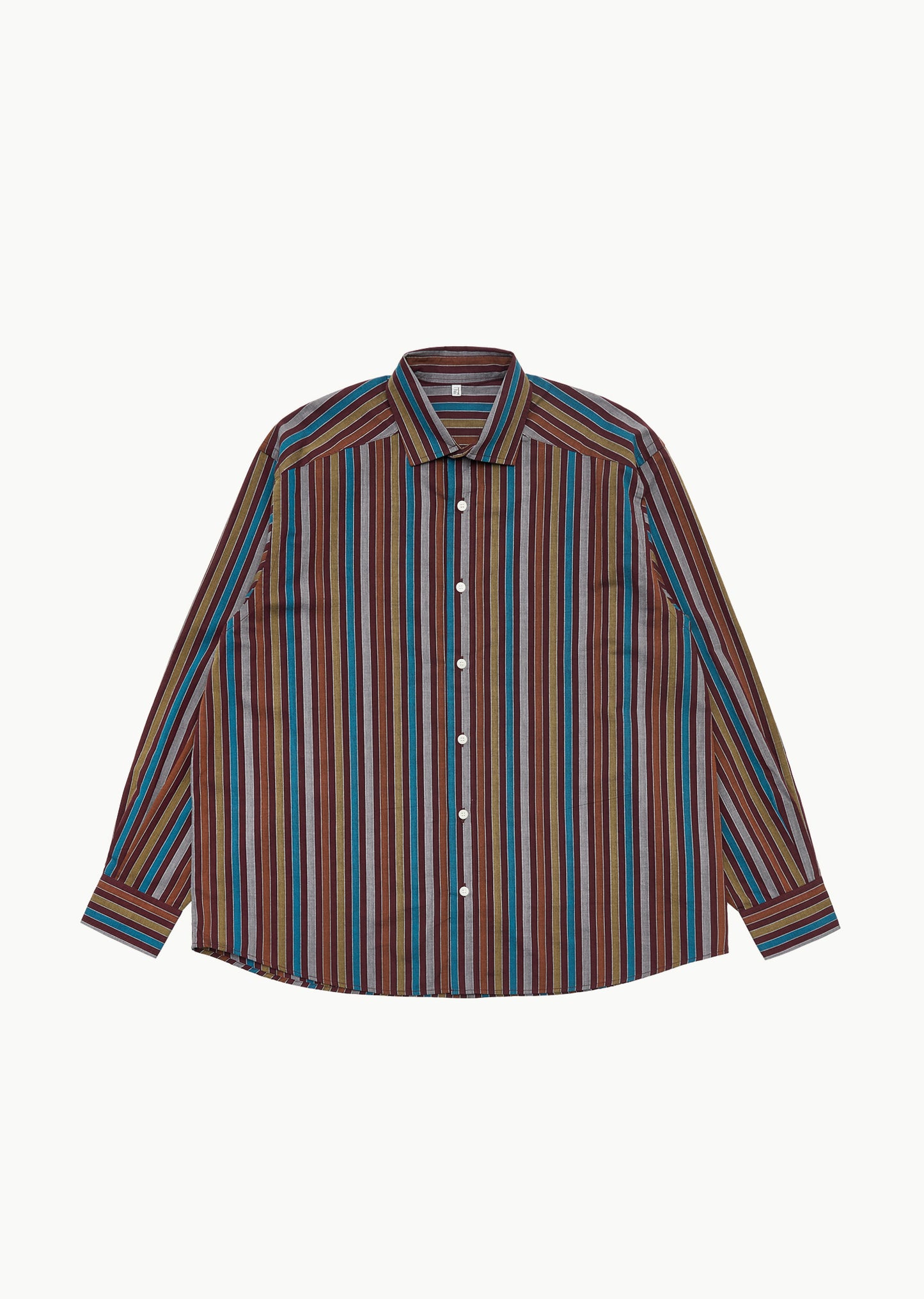 Claude Shirt in Maroon Multi Stripe