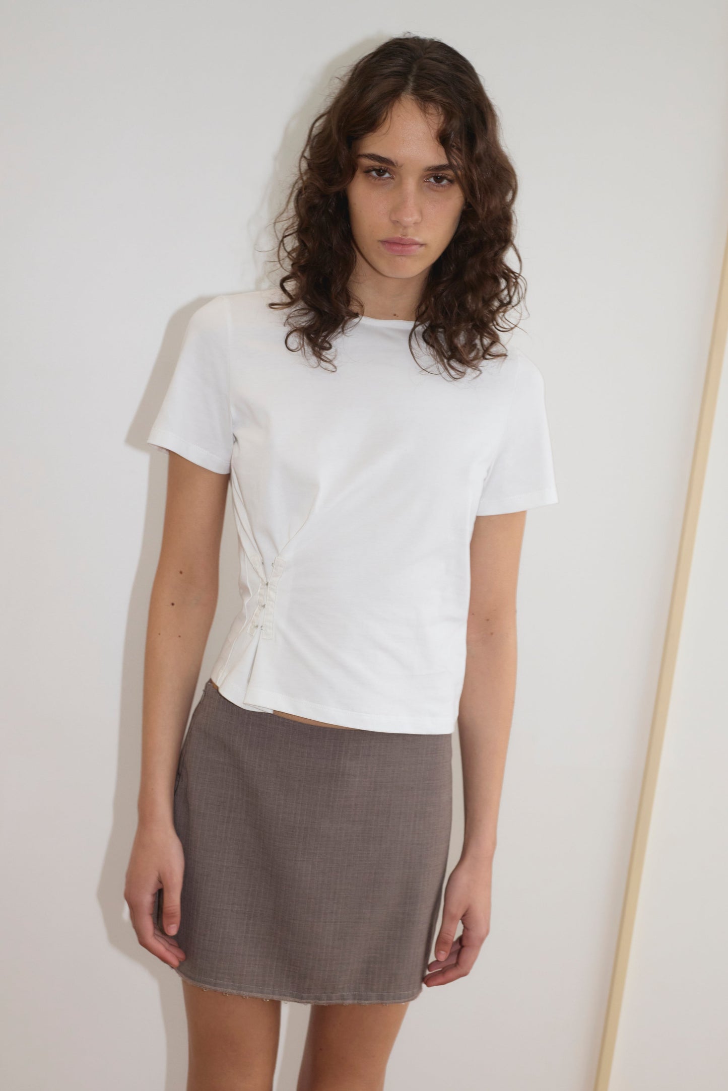 Pinch Tee in White