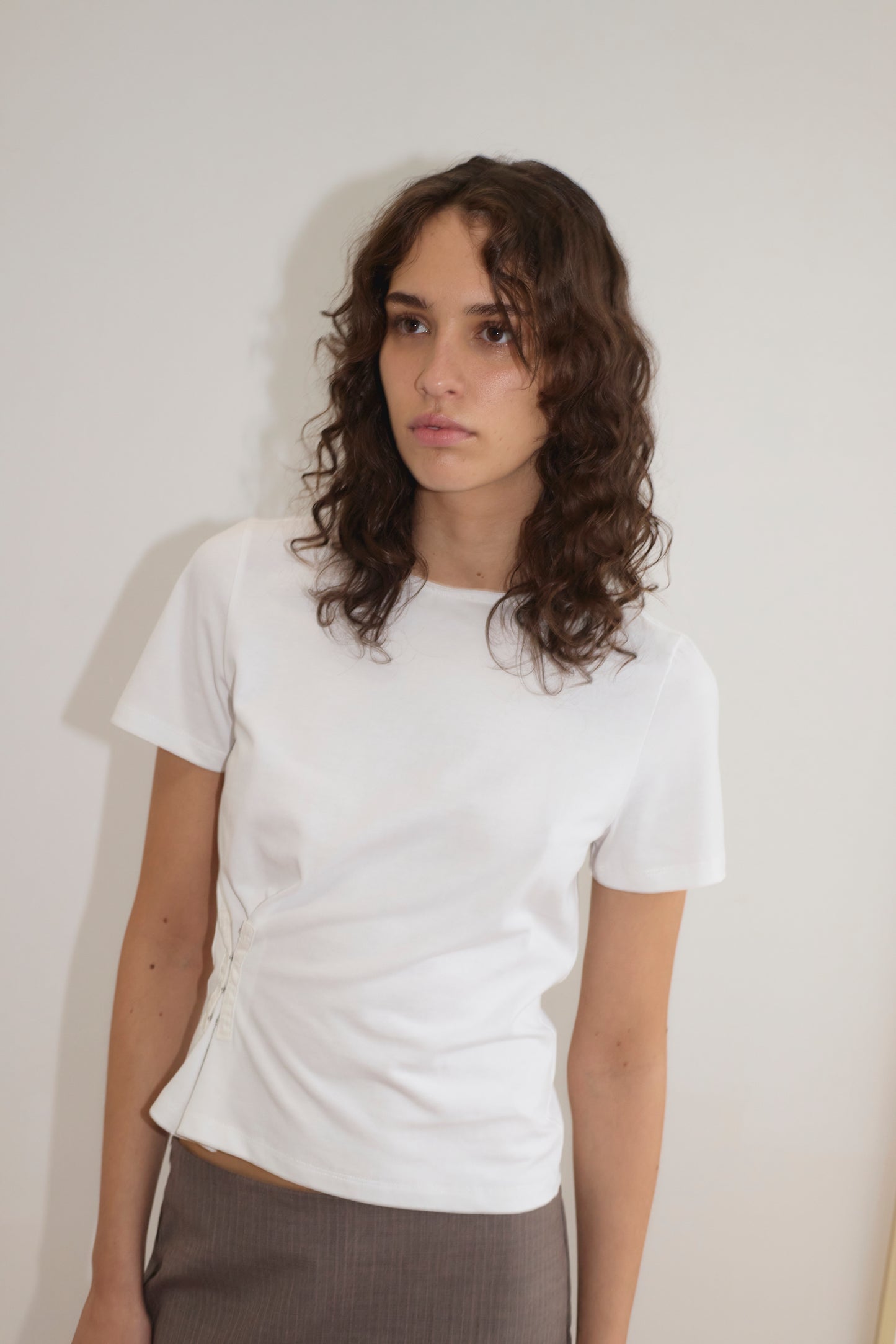 Pinch Tee in White