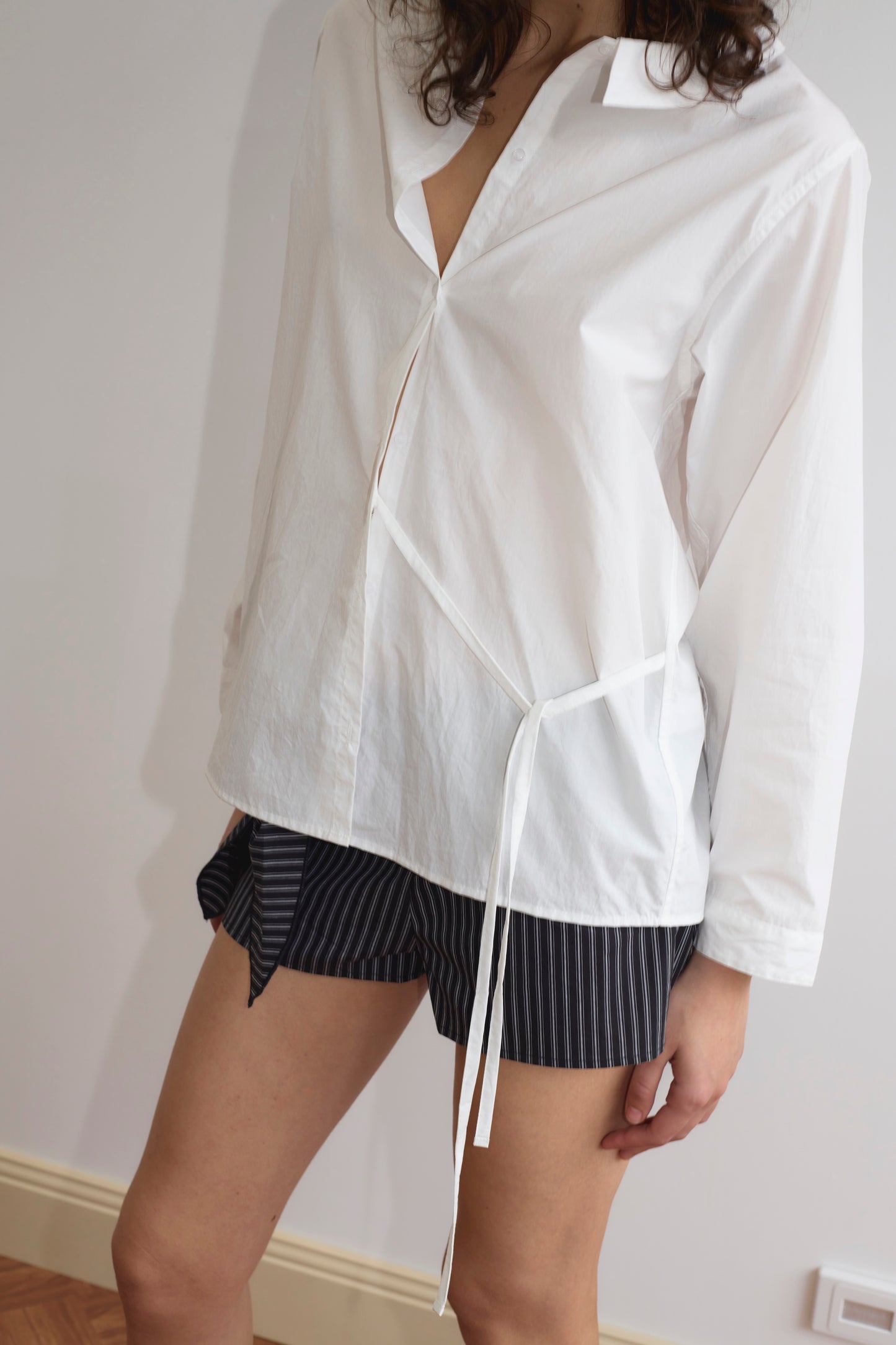 Left Shirt in White