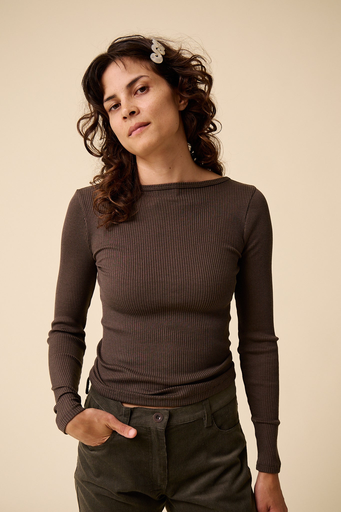 Dance Longsleeve in Dark Pewter