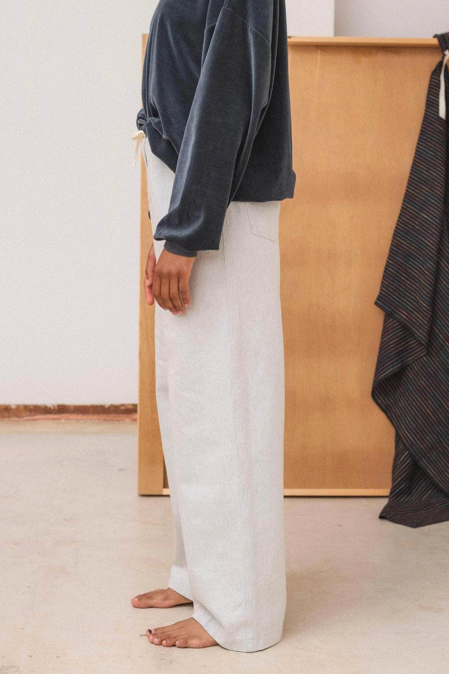 Arthur Pants in Ecru Denim