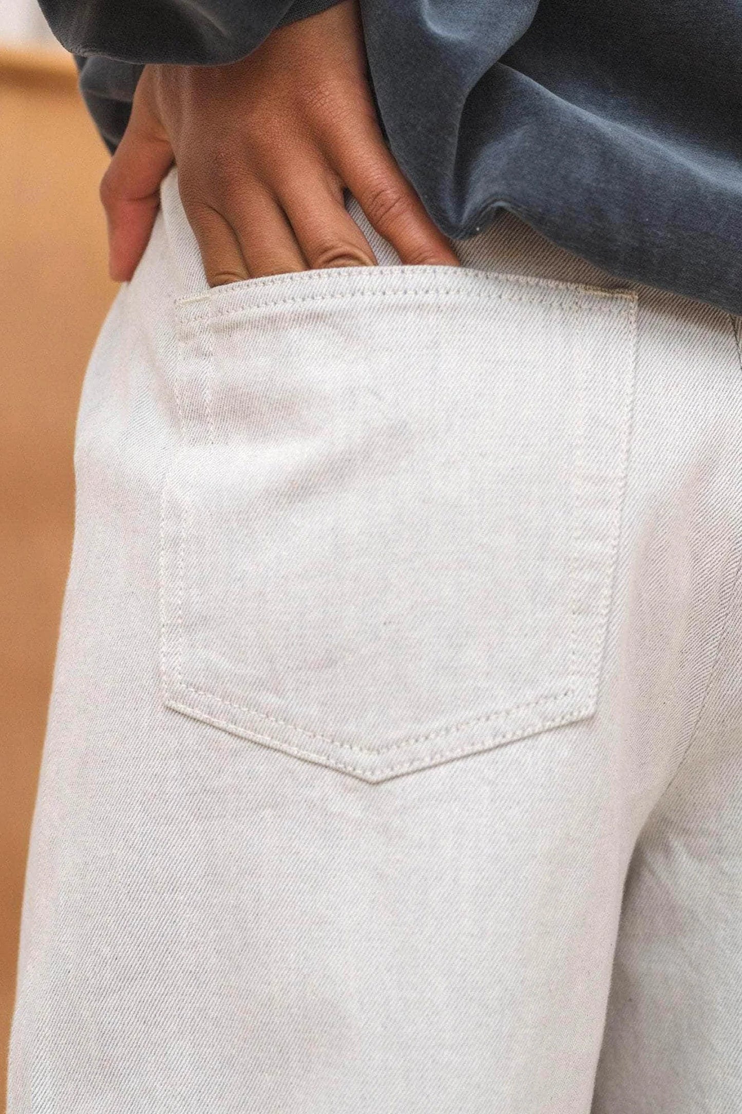 Arthur Pants in Ecru Denim